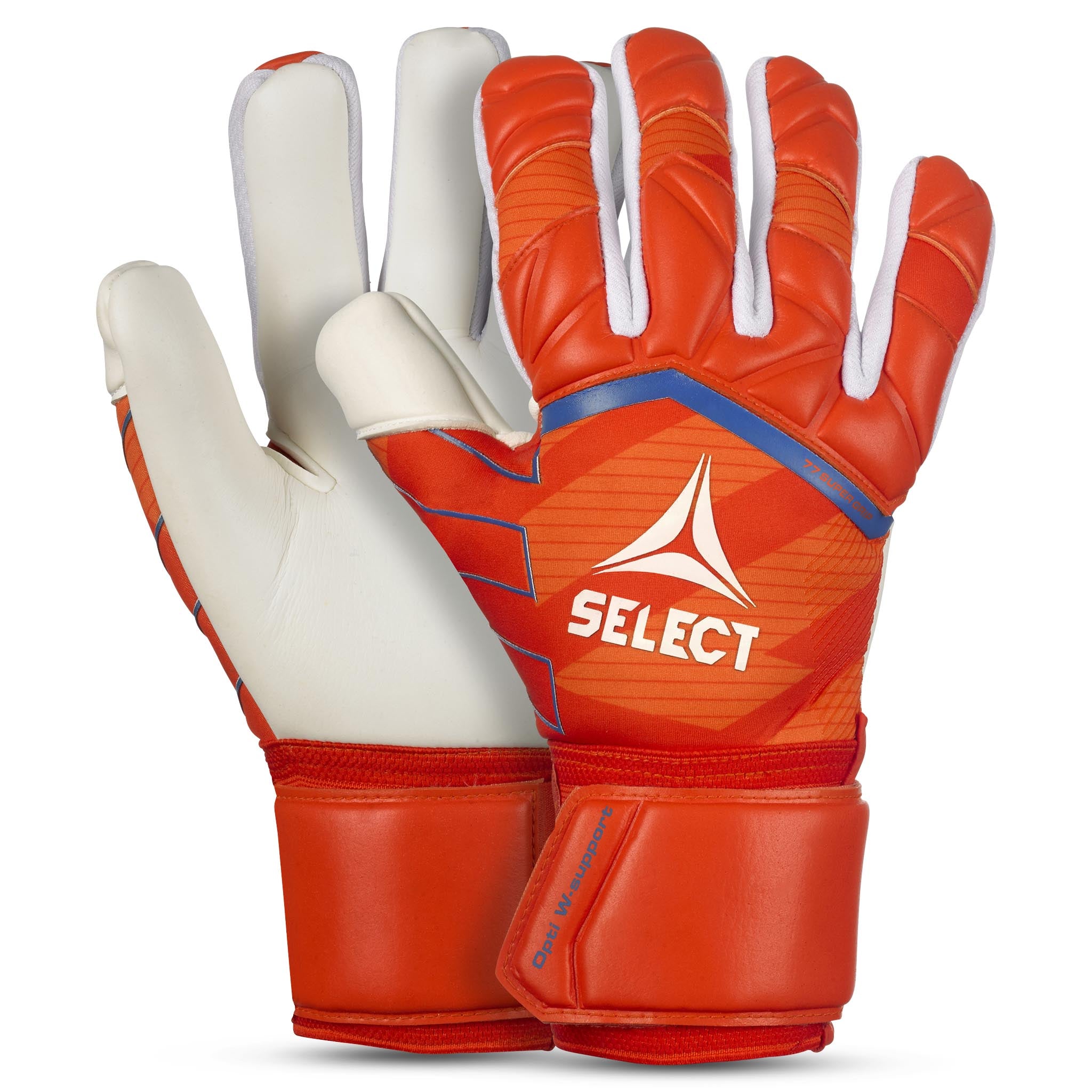 Keeperhansker - 77 Super Grip #farge_orange/white