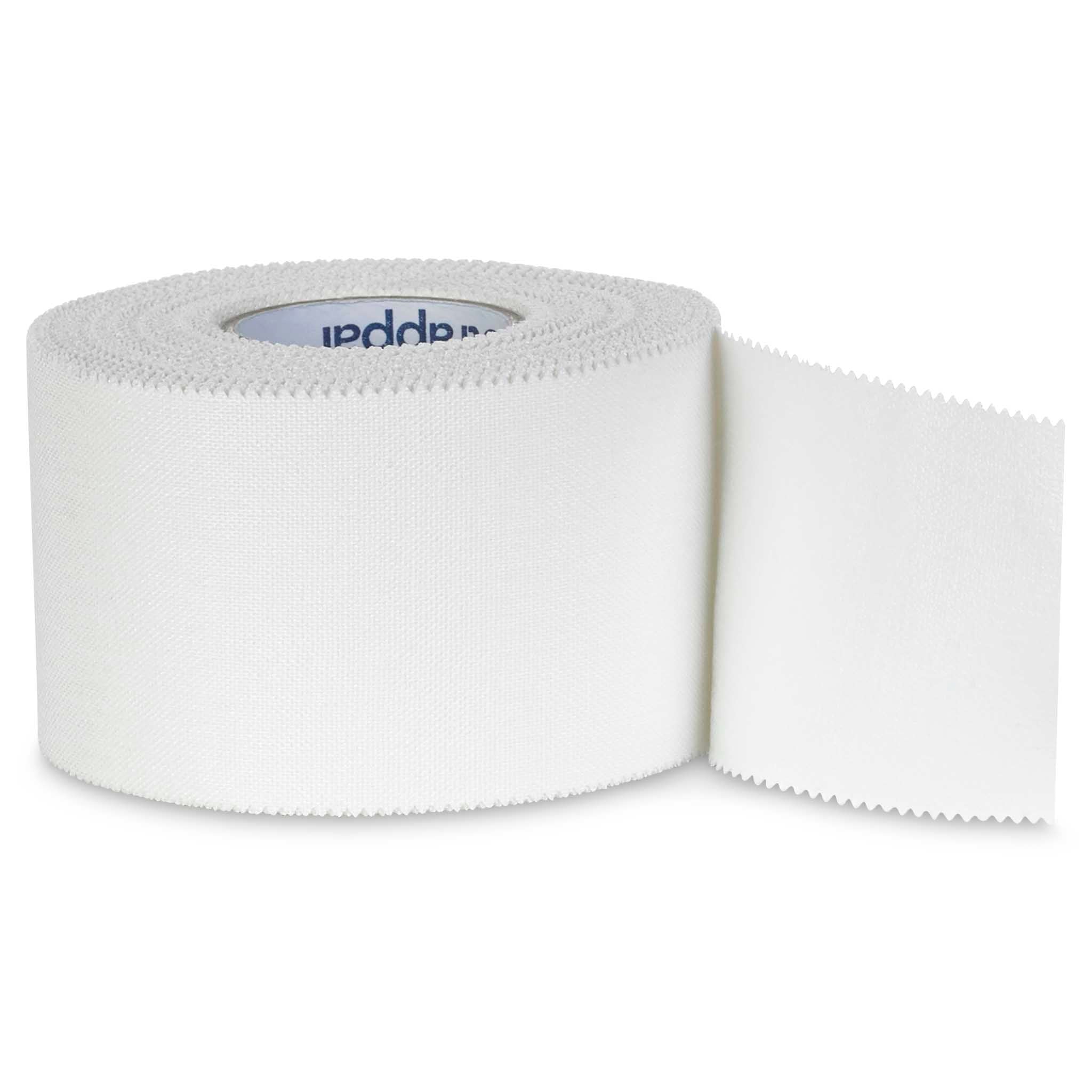 Forside av Strappal sportstape 24-pakning i hvitt, sportspleieprodukt for fotball.
