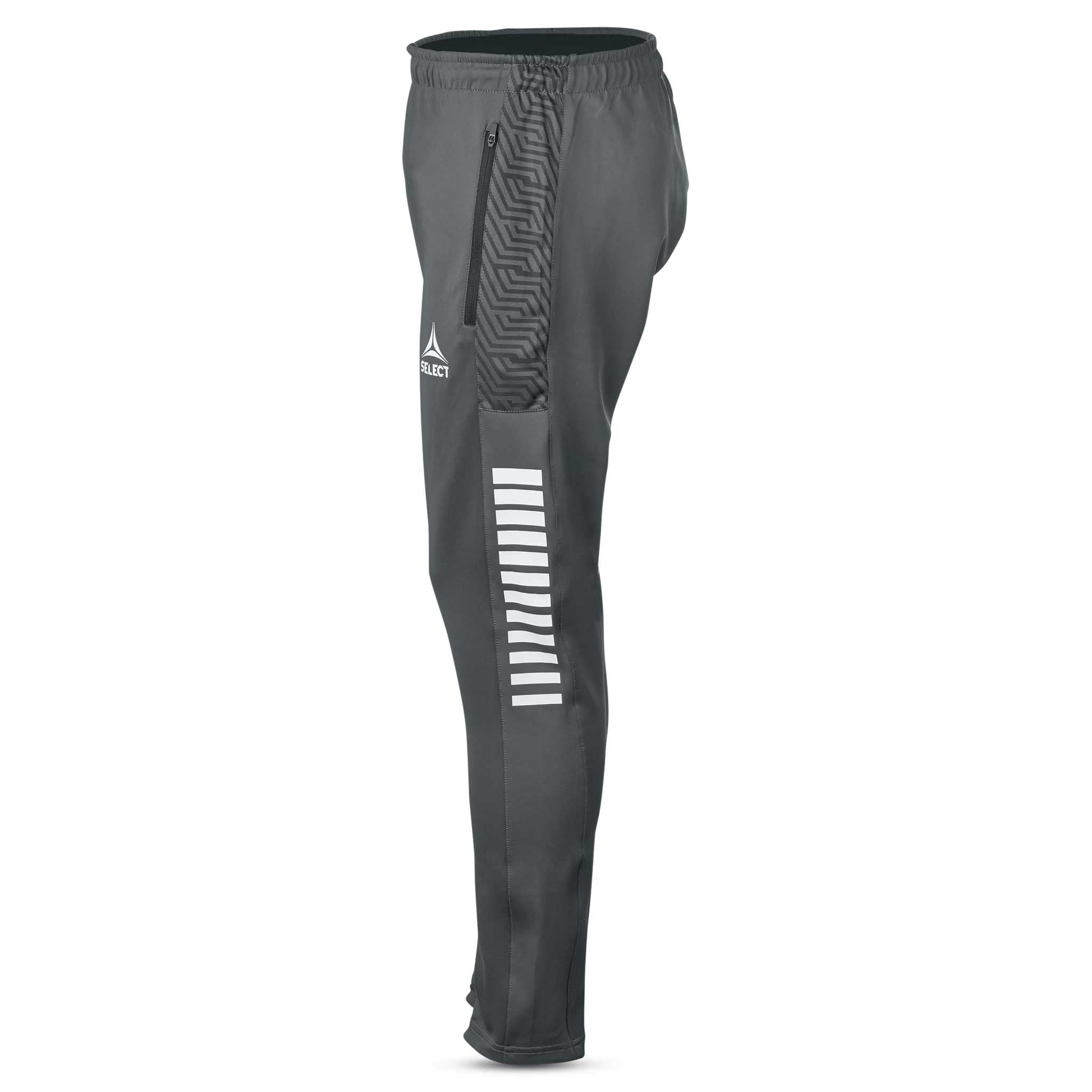 Grå og hvit Training pants Regular Fit Monaco v24, Match & Training fotballklær, sett fra høyre side.