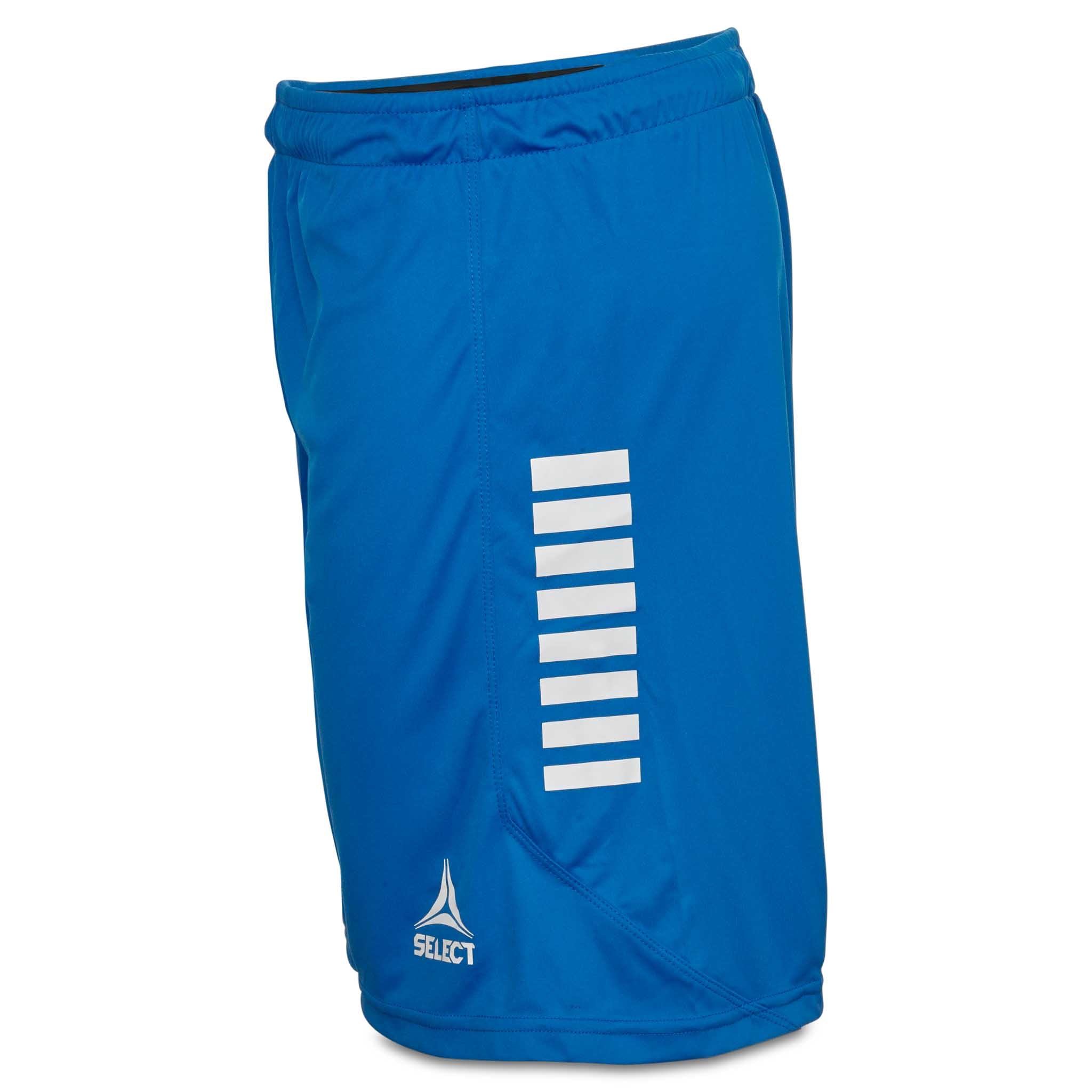 Blå Player shorts Monaco v24 med hvite detaljer, Match & Training wear, sett fra høyre side
