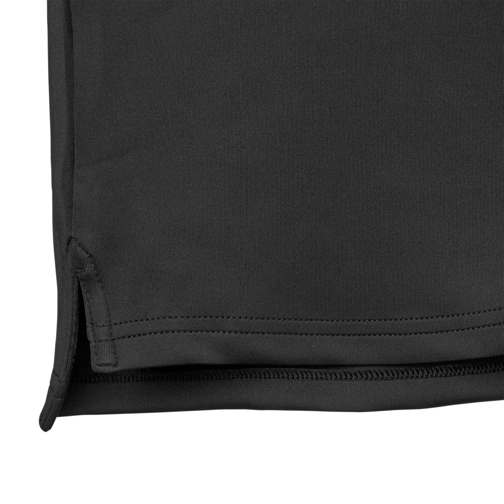 Nærbilde av sort Training sweat 1/2 zip Monaco v24, Match & Training wear, viser kant- og sømdetalj.