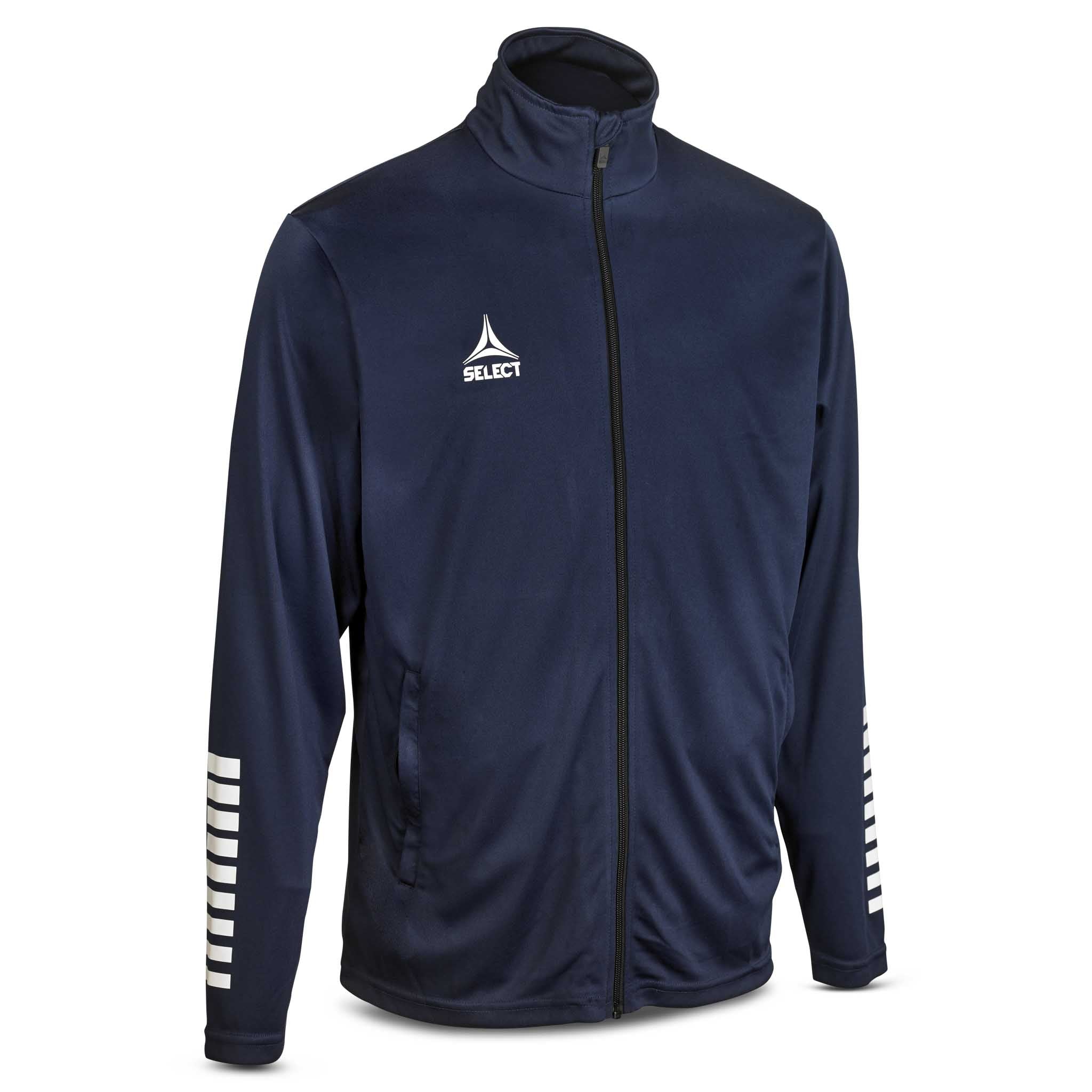 Pisa zip treningsjakke - Barn #farge_marine/hvit