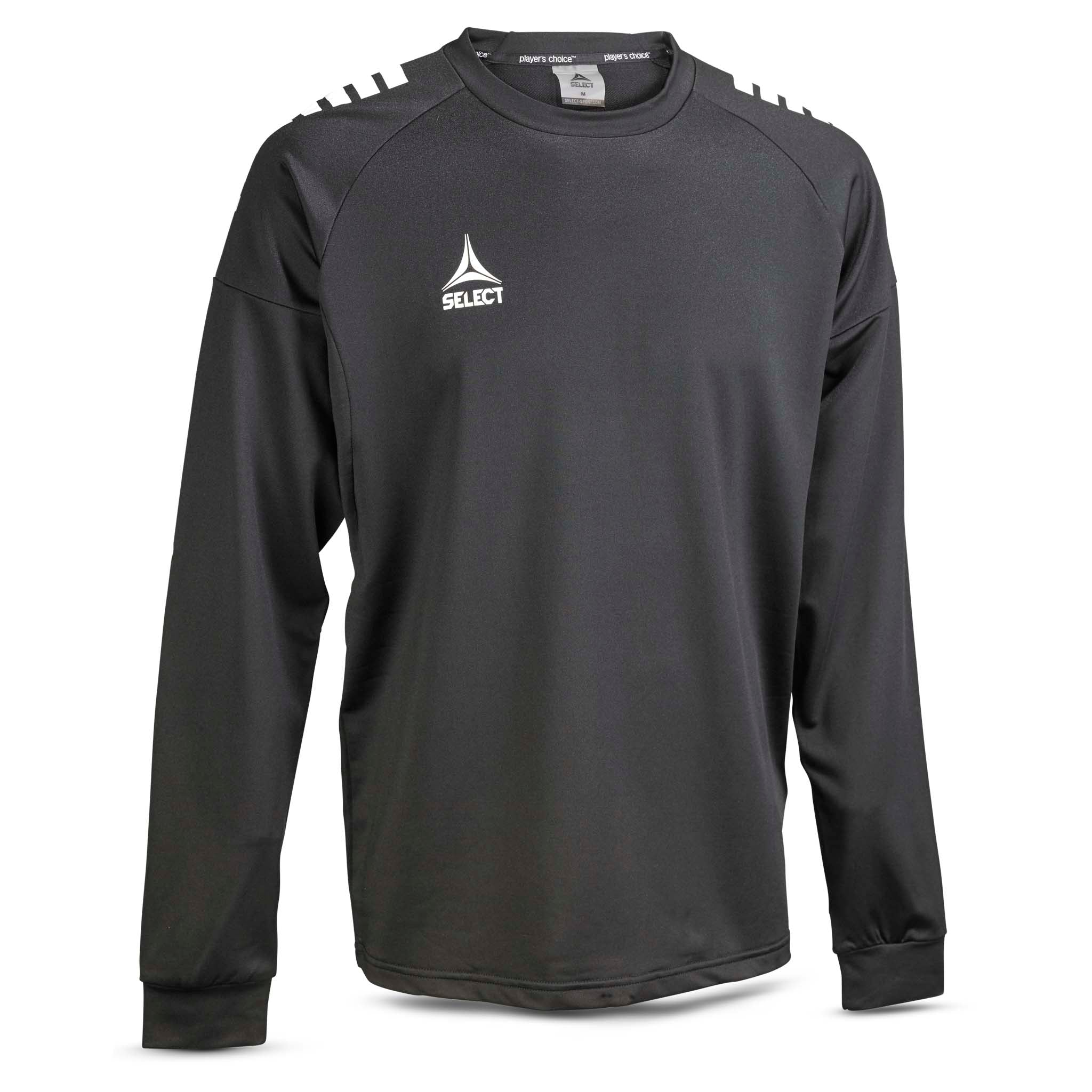 Forside av sort & hvit Training sweat Spain v25, Match & Training wear med hvit logo