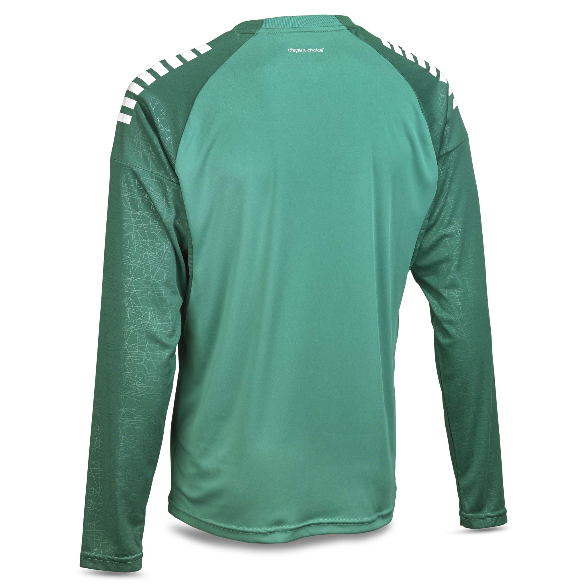 Grønn og hvit Player shirt L/S Spain v25, Match & Training wear, sett bakfra