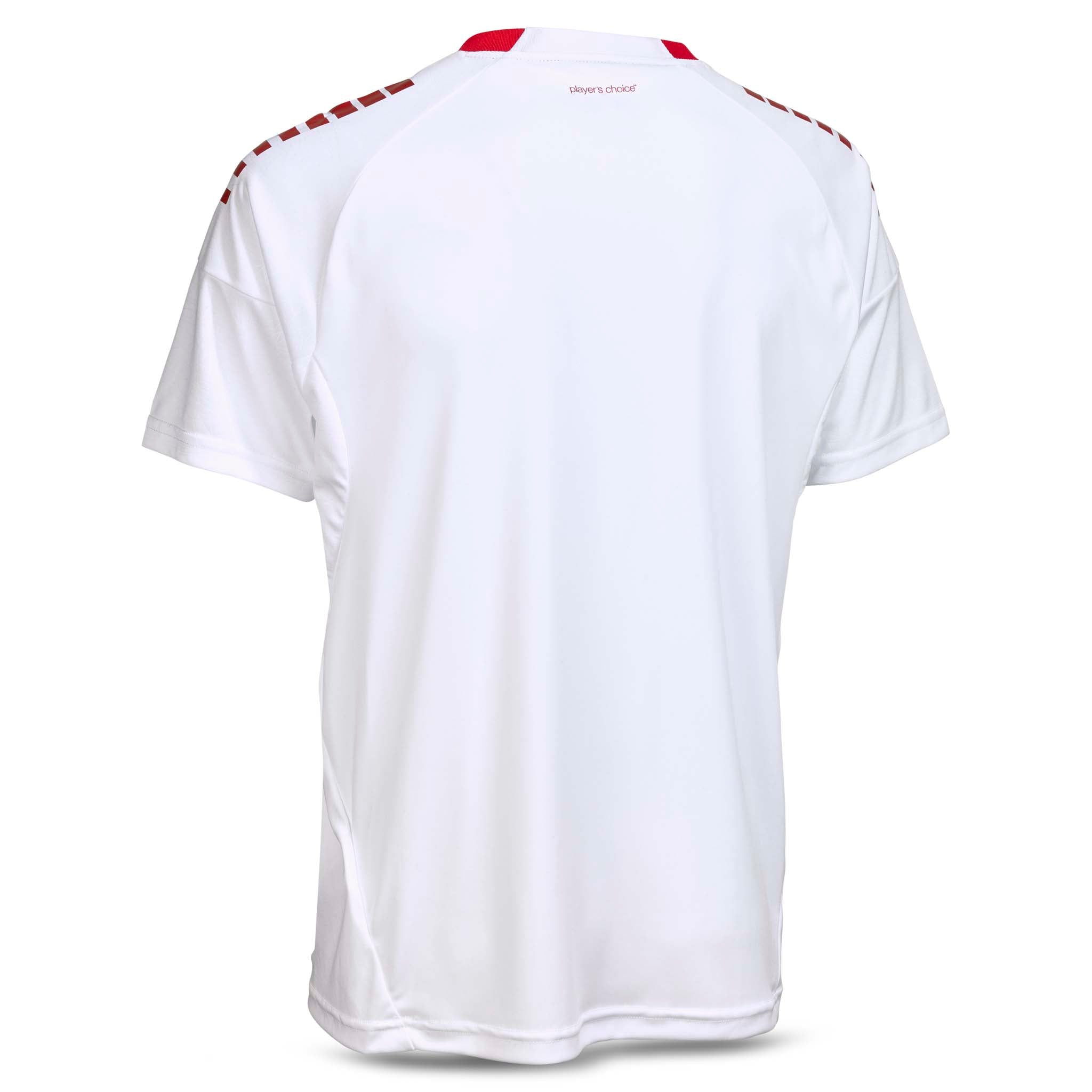 Player shirt S/S Spain v25, Match & Training wear, hvit med rød skulderdetalj, fotball, bakside