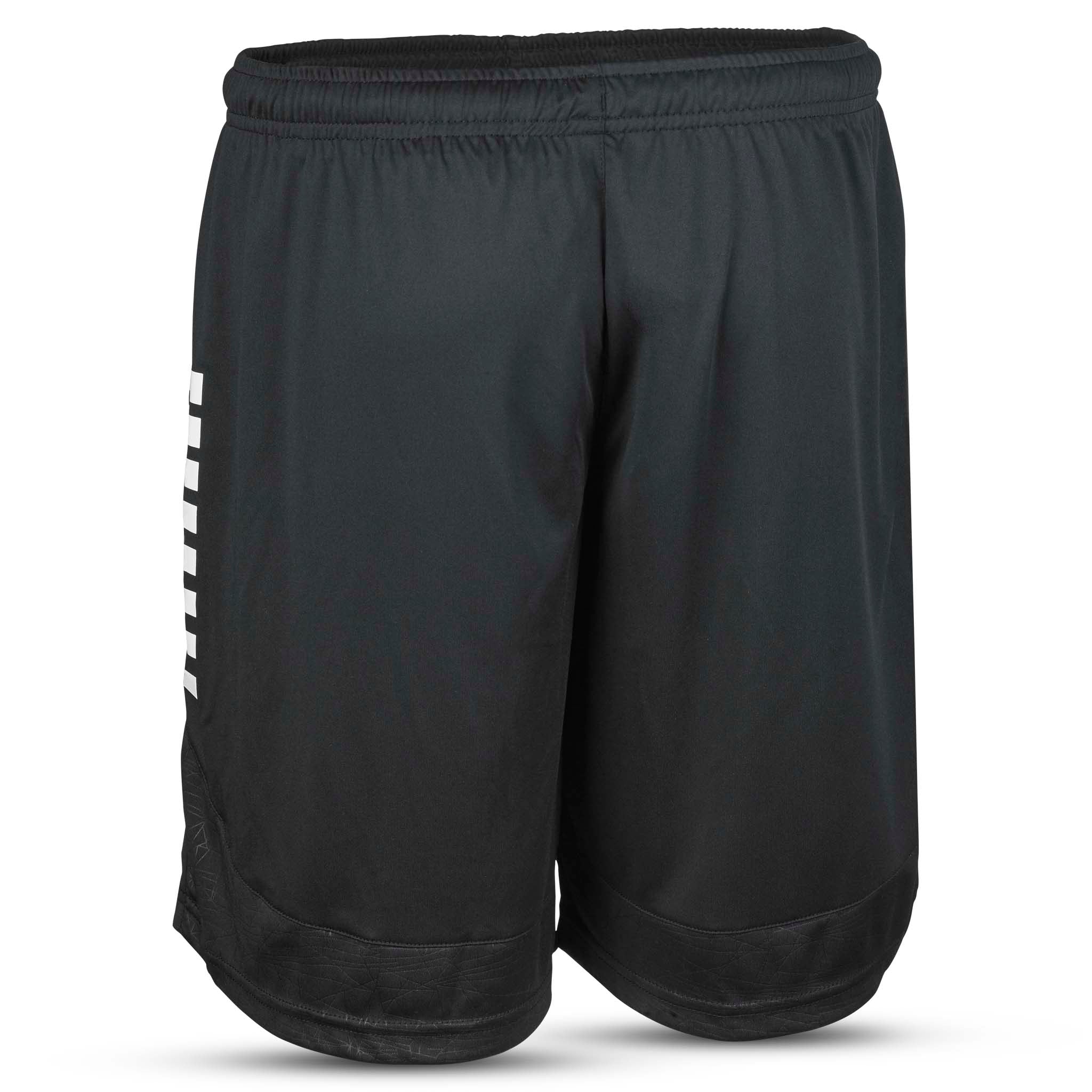 Player shorts Spain v25, kamp- og treningstøy, svarte med hvit tekst, bakside