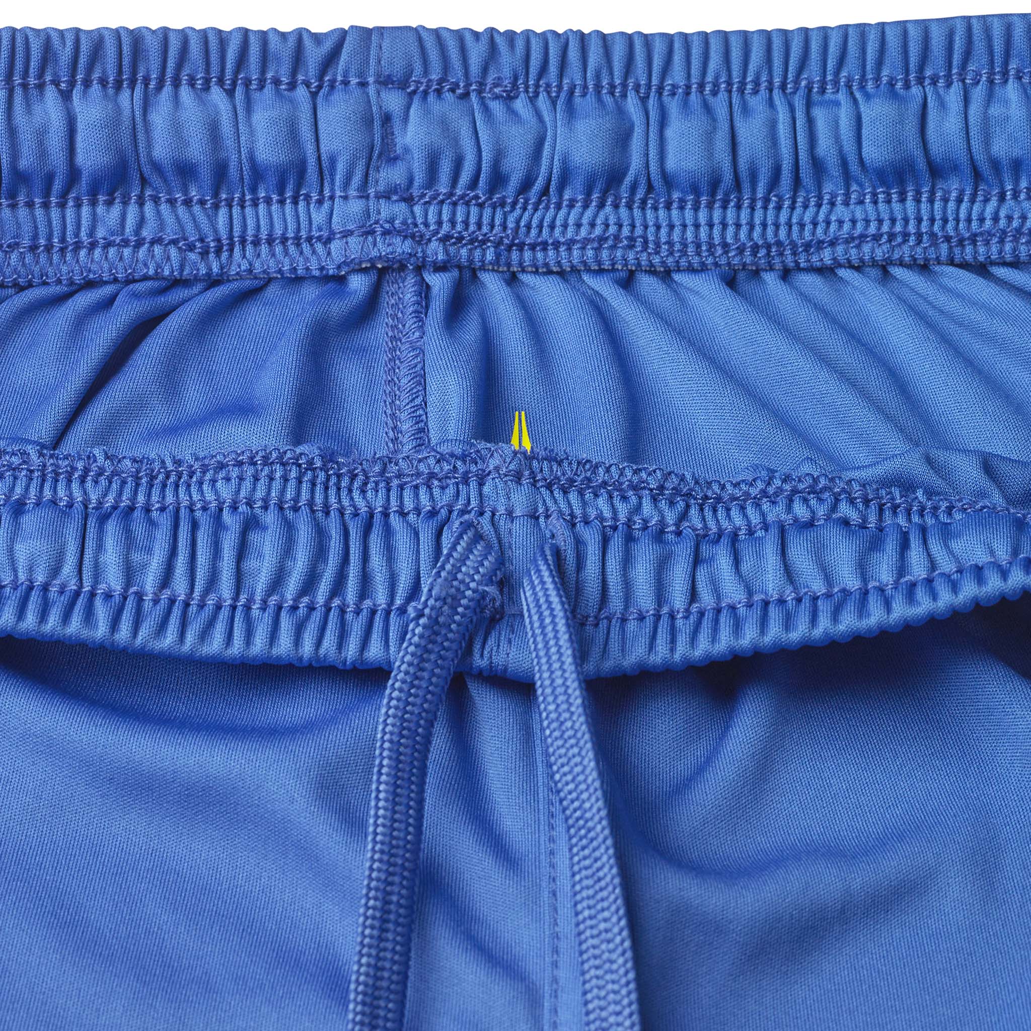 Nærbilde av blå Player shorts Spain v25, Match & Training wear, med elastisk linning og snøring