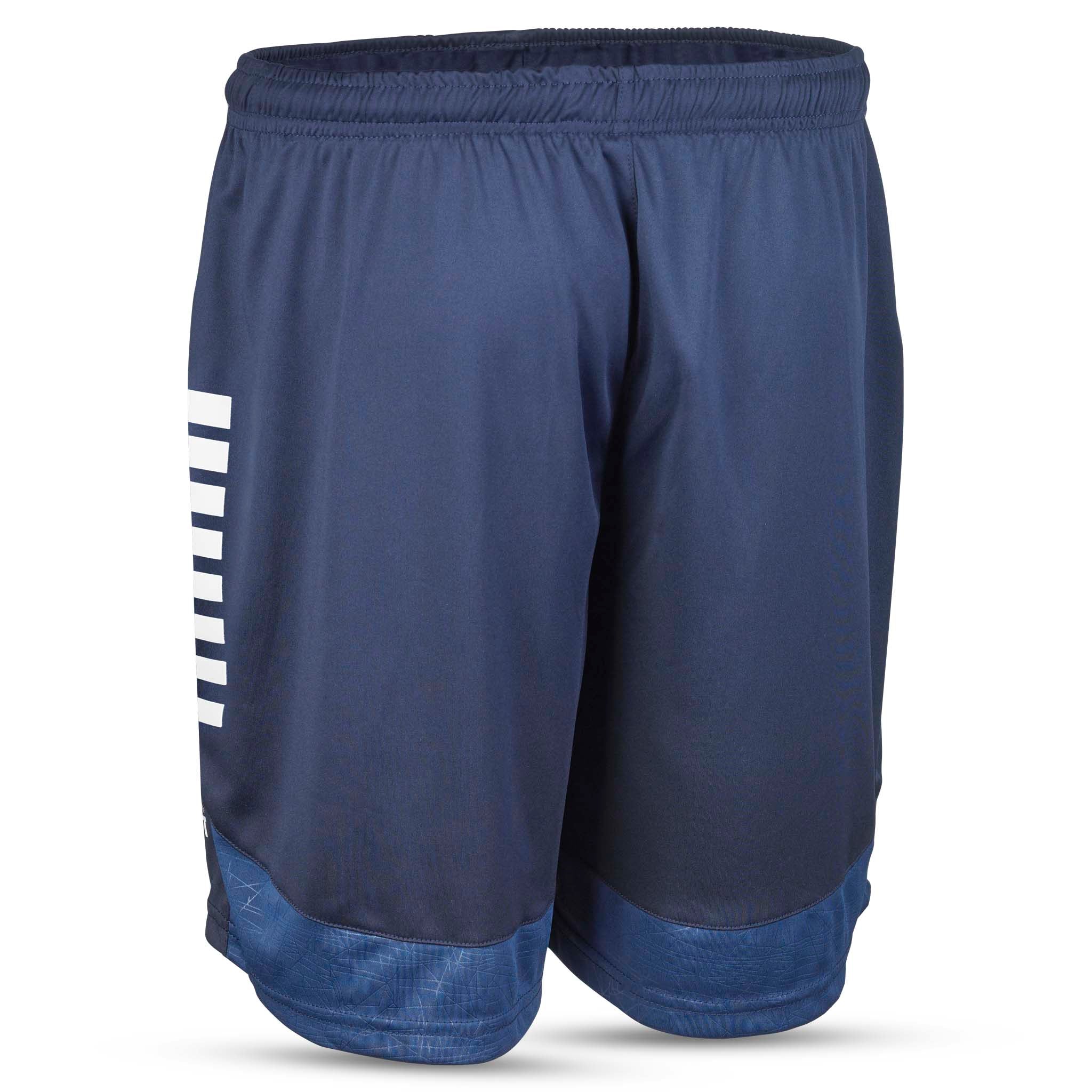 Player shorts Spain v25, marineblå med hvite striper, Match & Training wear, sett bakfra