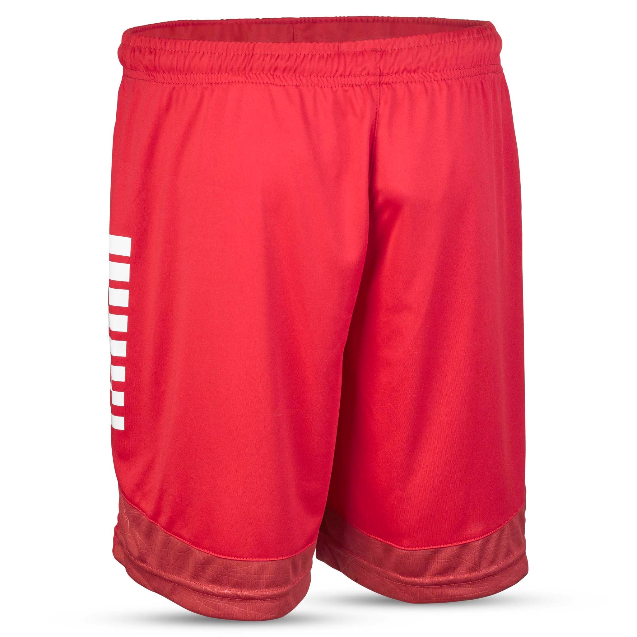Røde Player shorts Spain v25, Match & Training wear, hvit logo, sett bakfra