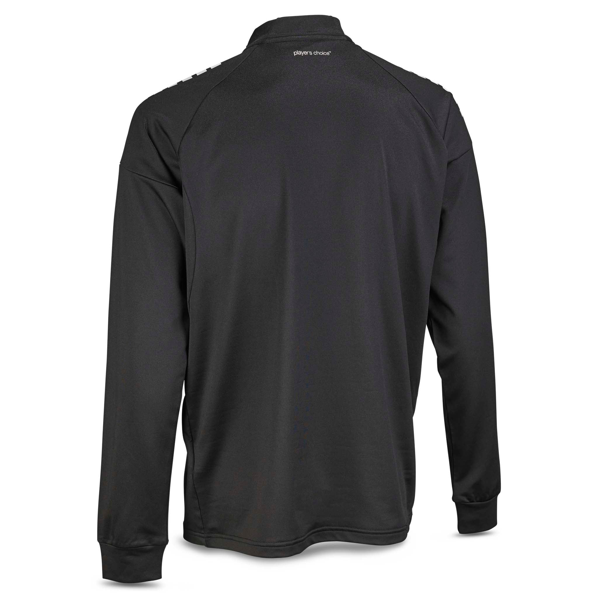 Bakside av svart Training sweat 1/2 zip Spain v25, fotball Match & Training wear