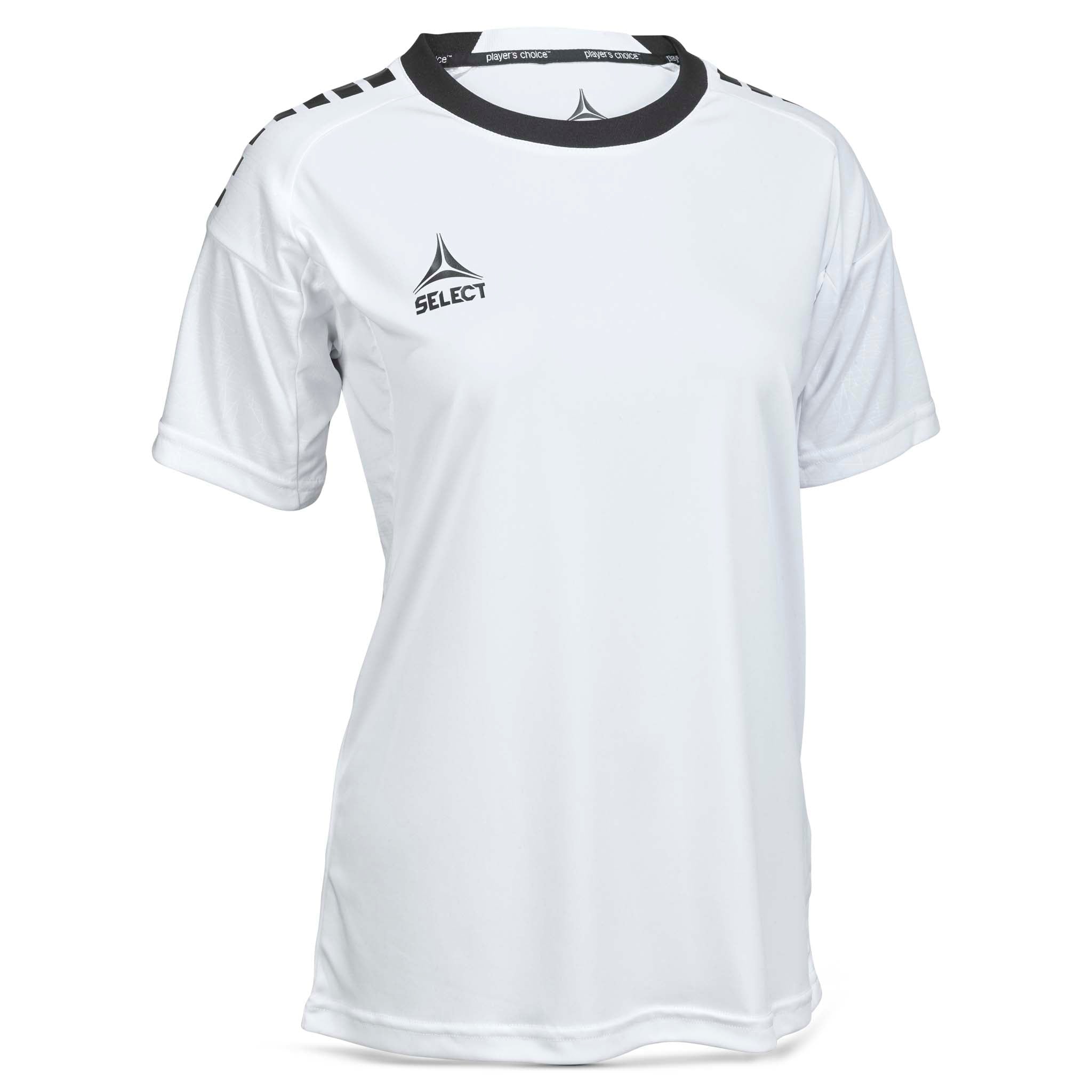Forfra av hvit-svart Player shirt S/S Spain woman v25, fotball Match & Training wear