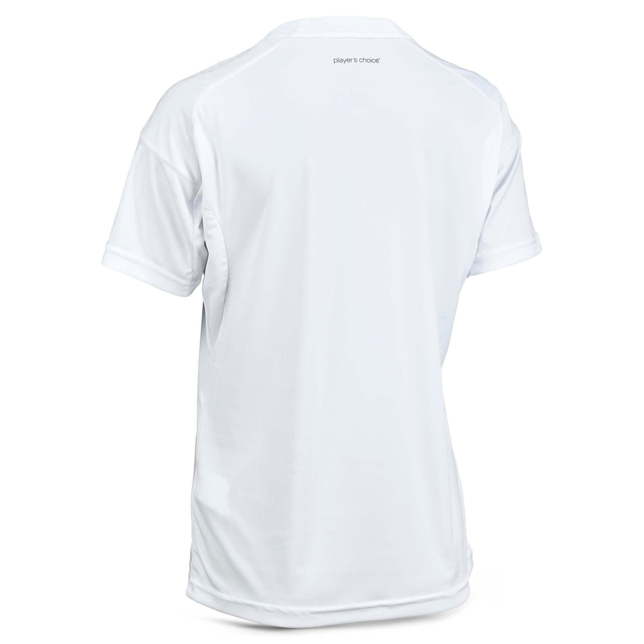 Bakside av hvit Player shirt S/S Spain woman v25, Match & Training wear fotball