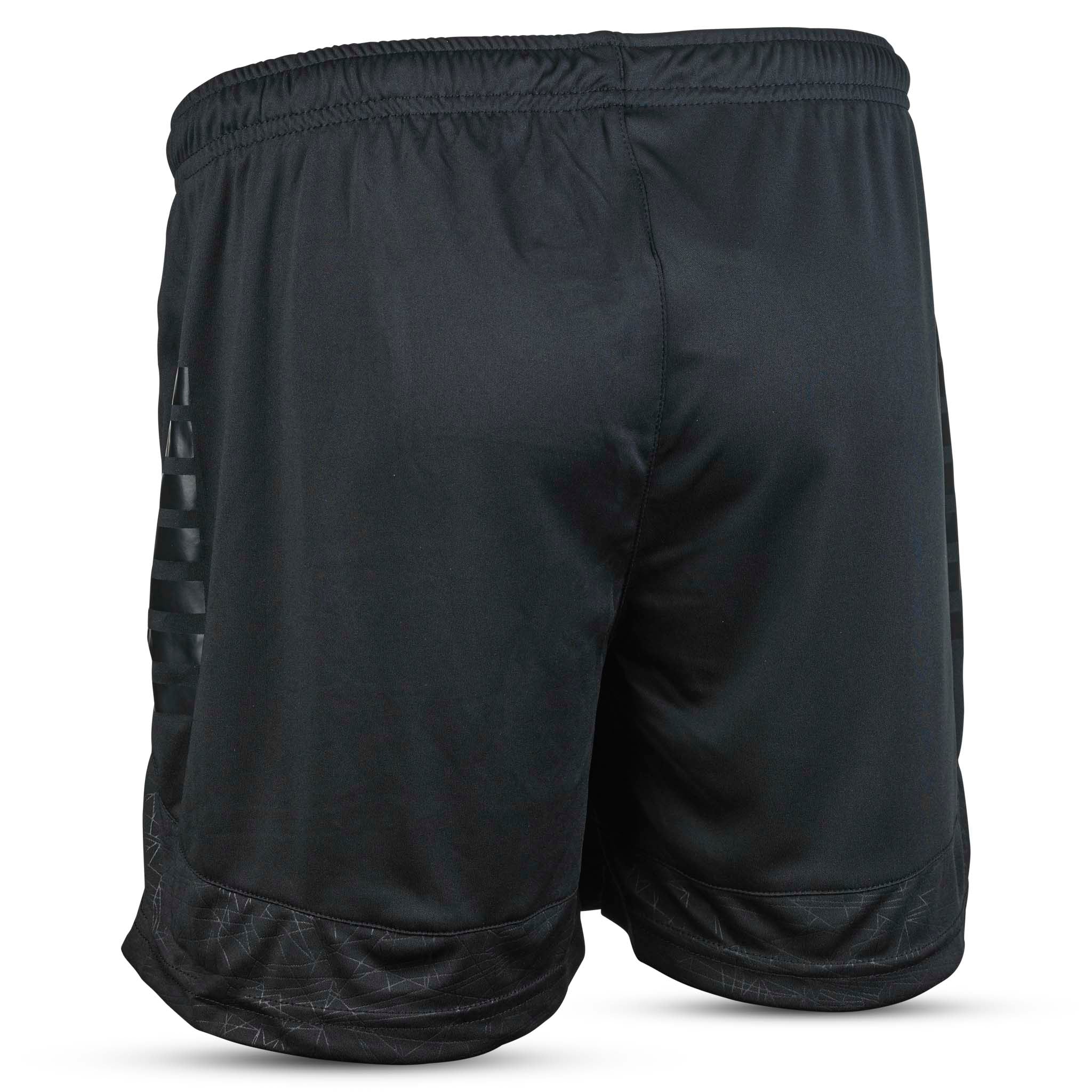 Svarte Player shorts Spain woman v25, Match & Training wear, sett bakfra med elastisk linning.