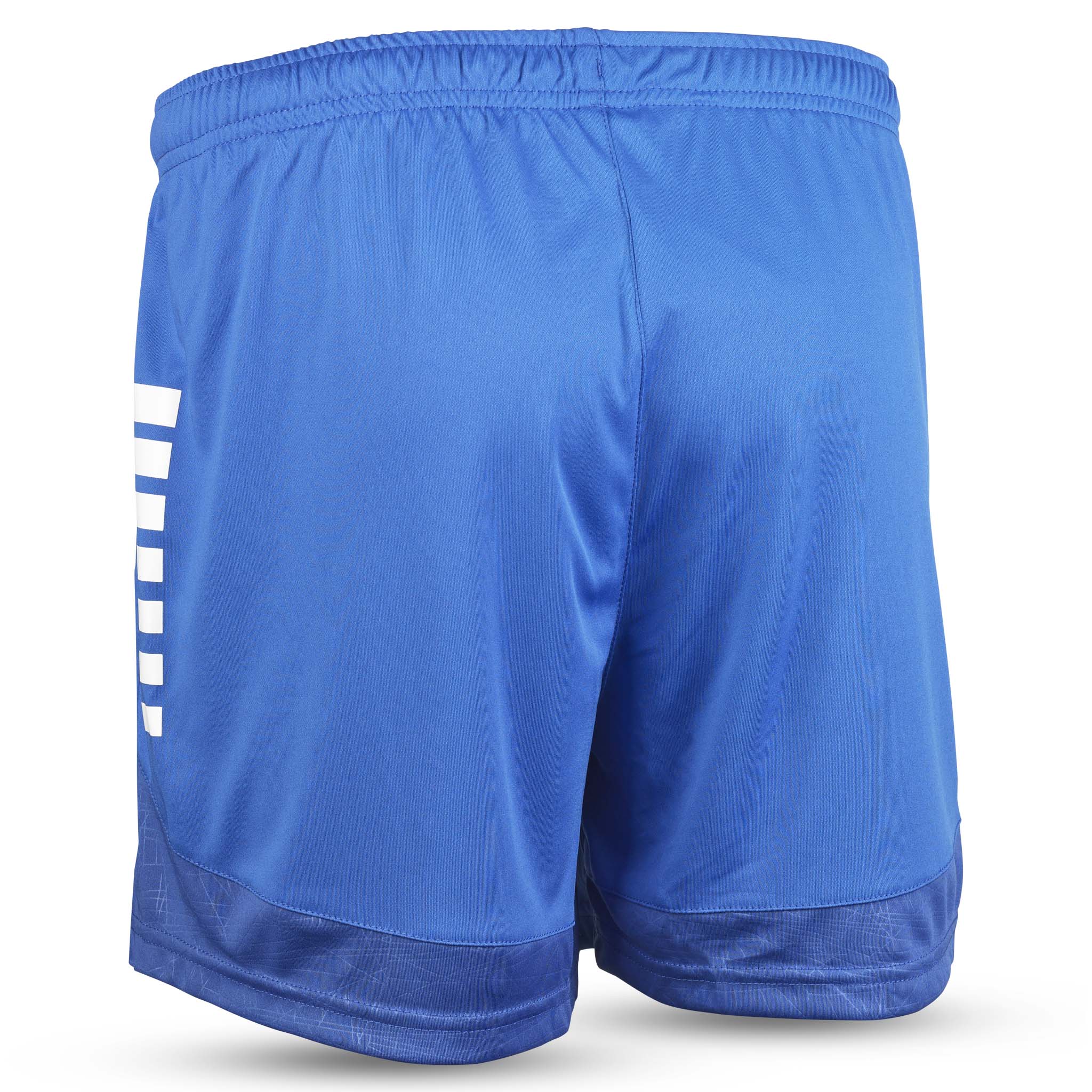 Blå Player shorts Spain woman v25, hvite striper, Match & Training wear, bakside