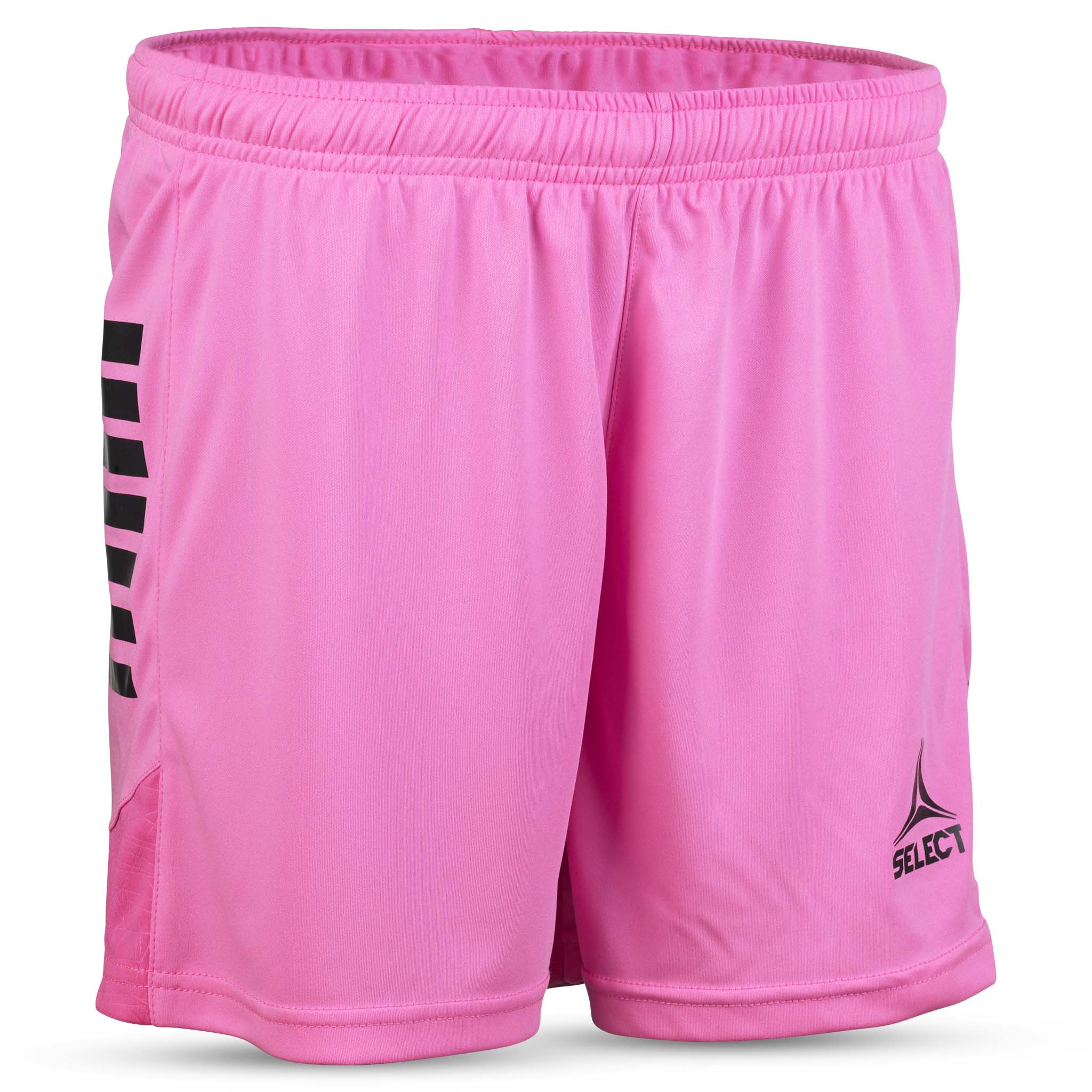 Player shorts Spain woman v25, rosa med svarte detaljer, Match & Training wear, sett forfra