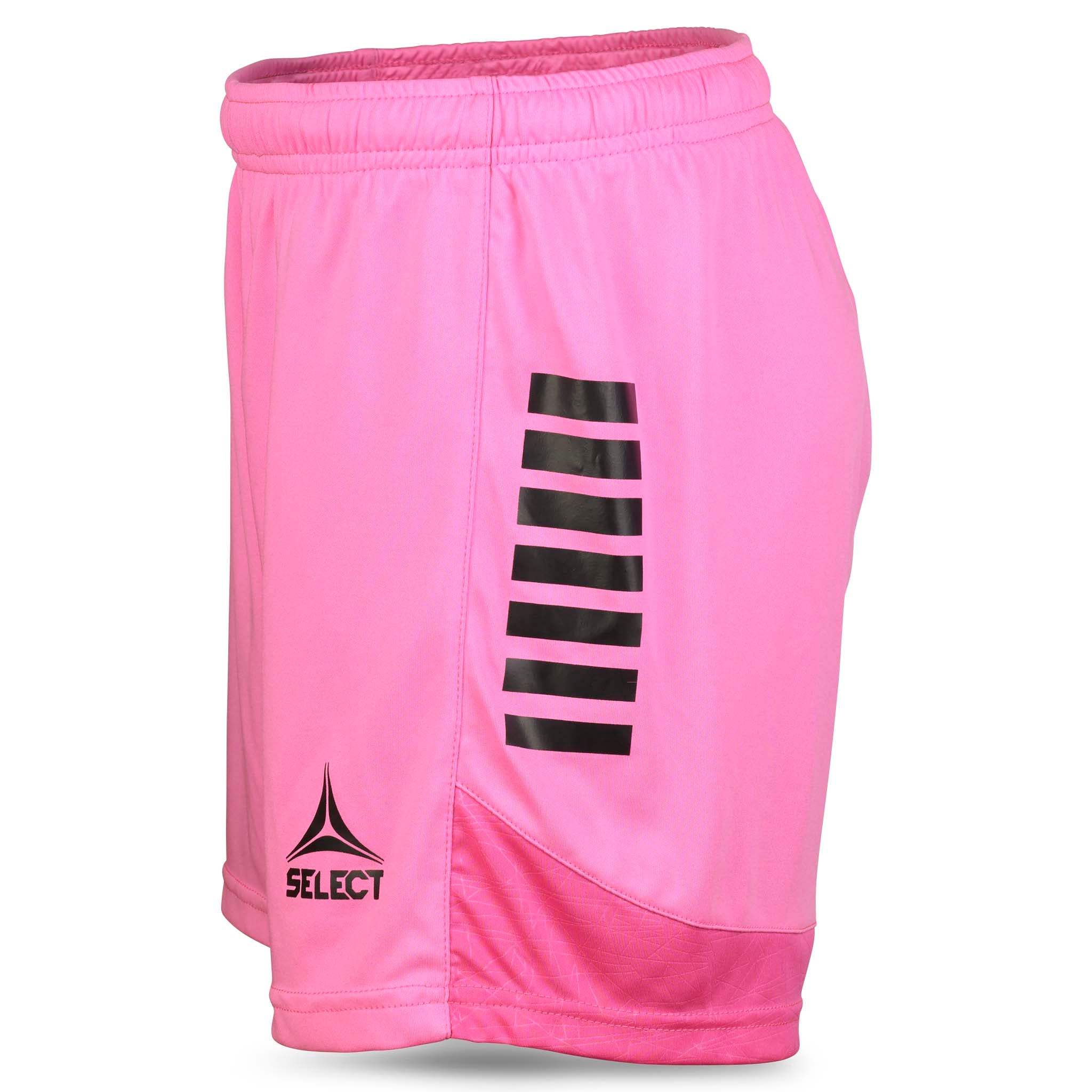 Rosa og sorte Player shorts Spain woman v25, Kamp- og treningstøy, sett fra høyre side