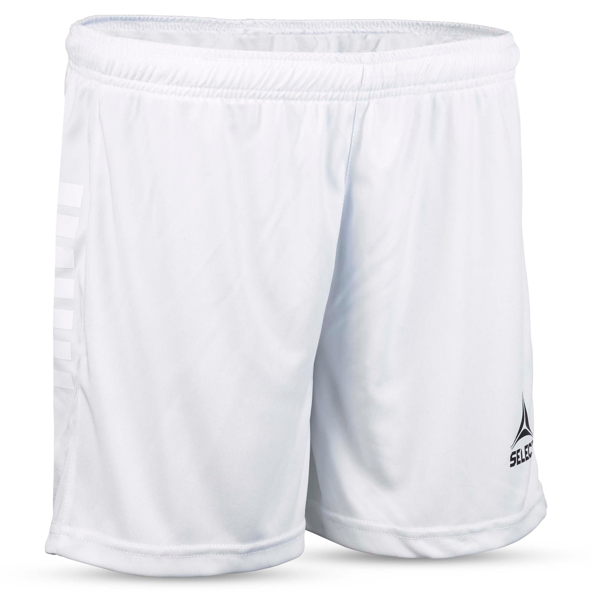 Hvite Player shorts Spain woman v25, Match & Training klær, sett forfra med grå logo