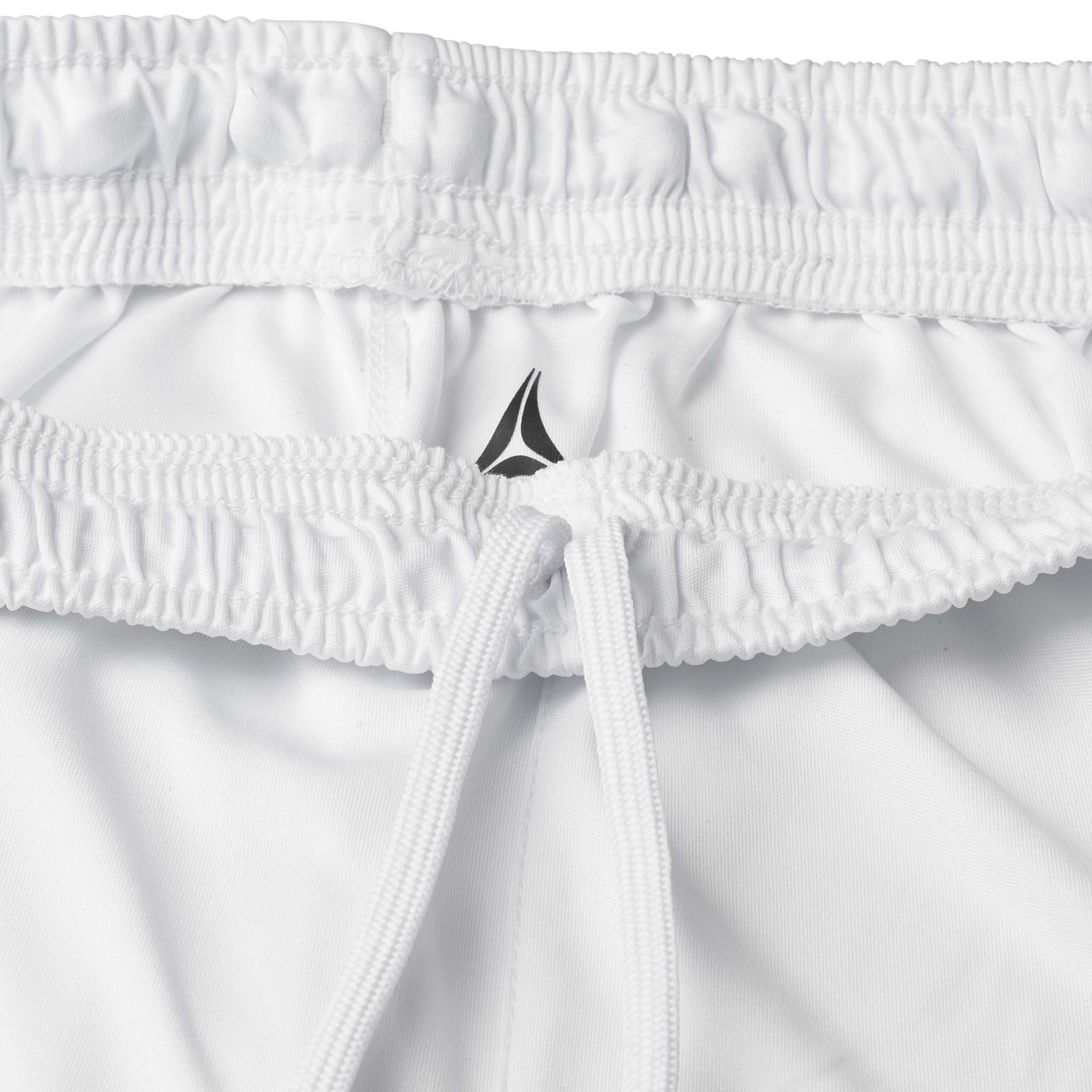 Nærbilde av hvite Player shorts Spain woman v25, Match & Training wear, med strikk i livet og snoredetalj