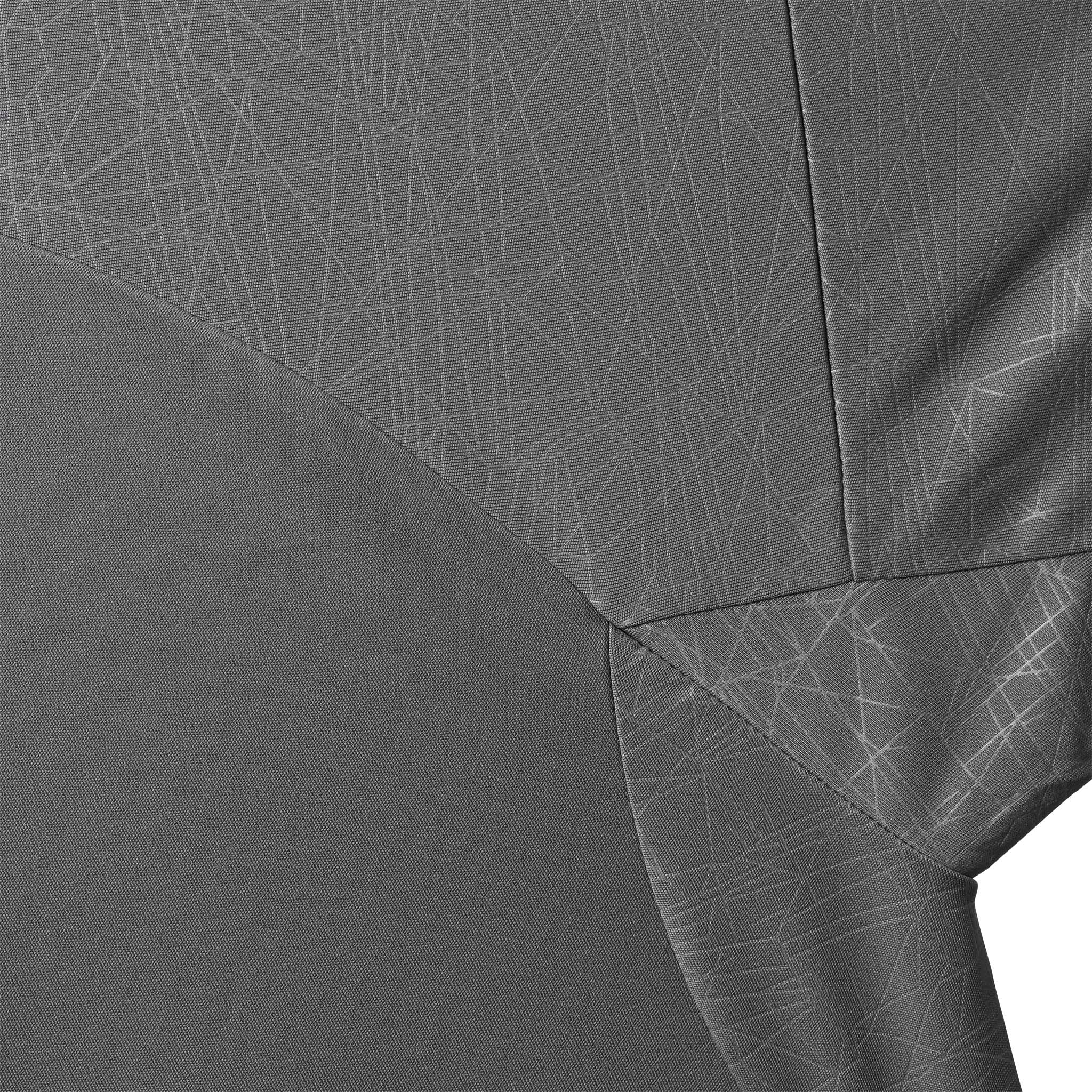 Nærbilde av Player shirt S/S Spain woman v25, Match & Training wear, grått stoff med hvitt linjemønster