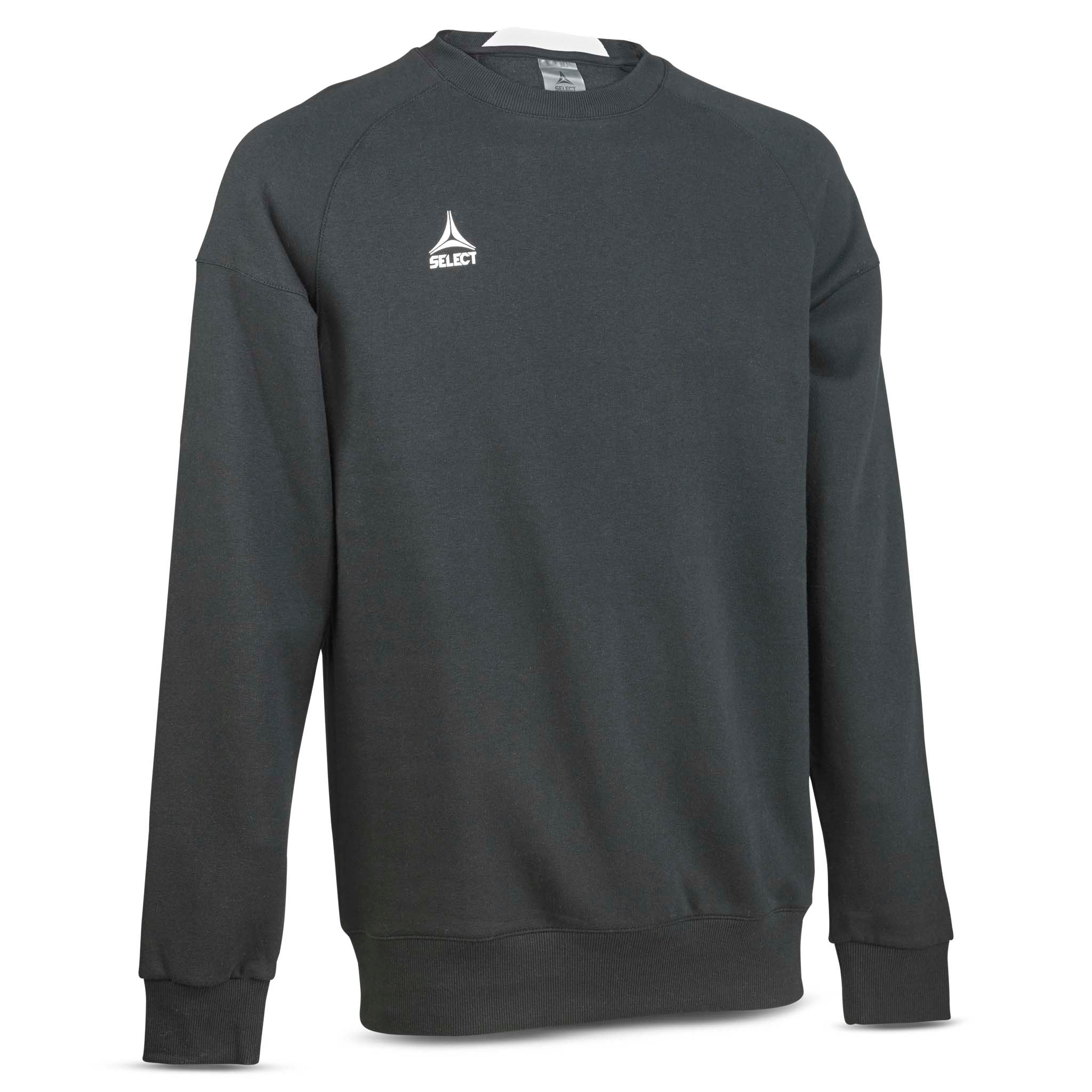 Sort Sweat Oxford v25 fritidstøy, forside med hvit logo.