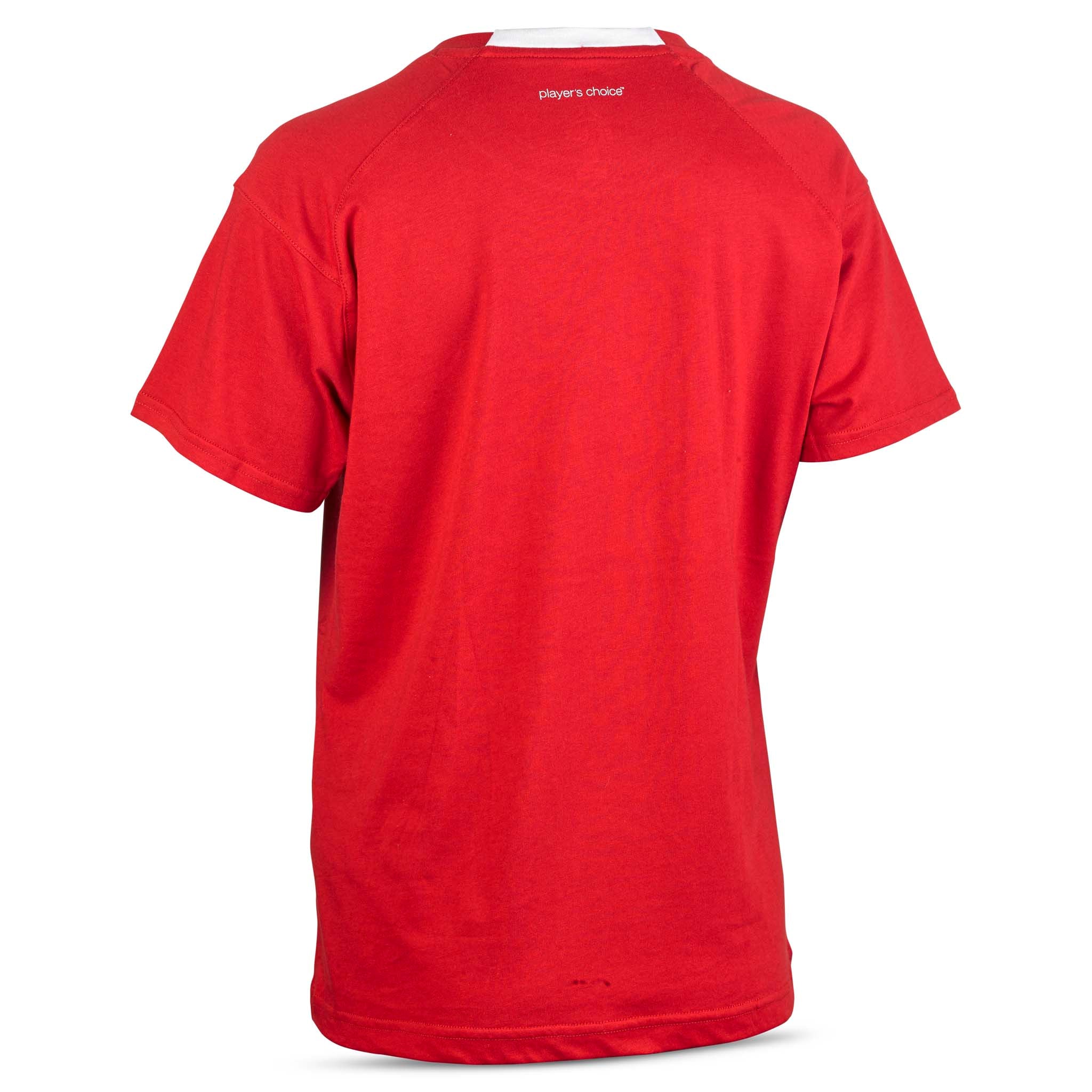 Rød T-Shirt Oxford woman v25, fritidsklær, sett bakfra.