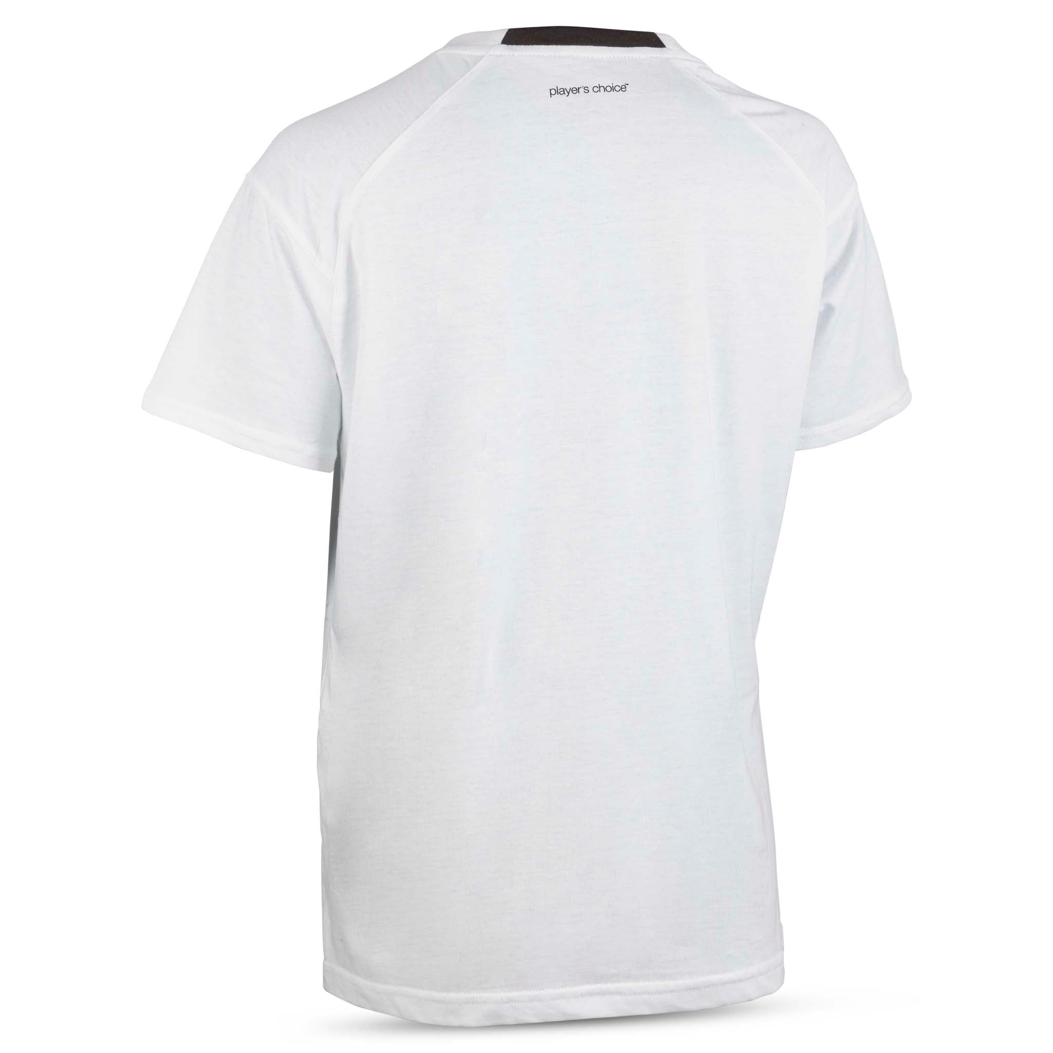 Hvit T-Shirt Oxford woman v25, fritidsklær, sett bakfra.