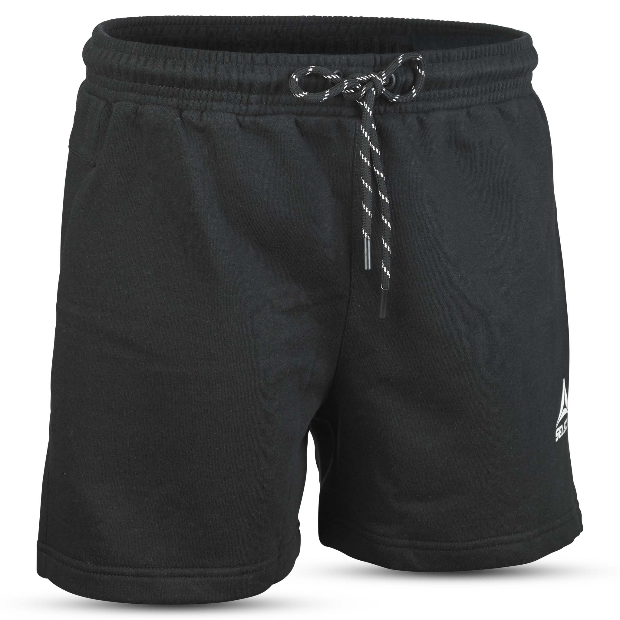 Svarte Sweat shorts Oxford women v25, fritidstøy, forside med snor og logo.