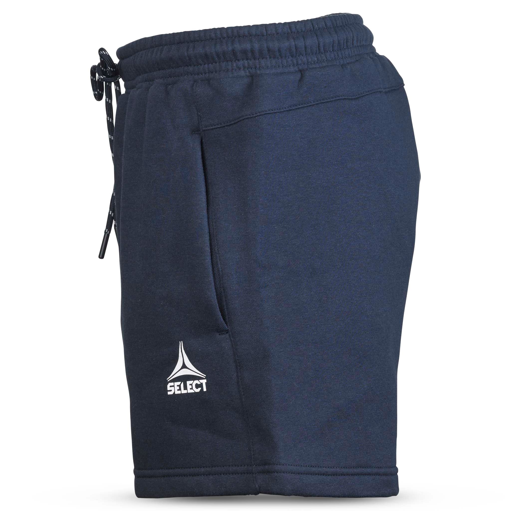 Marineblå Sweat shorts Oxford women v25, fritidsklær, sett fra venstre med snor og logo