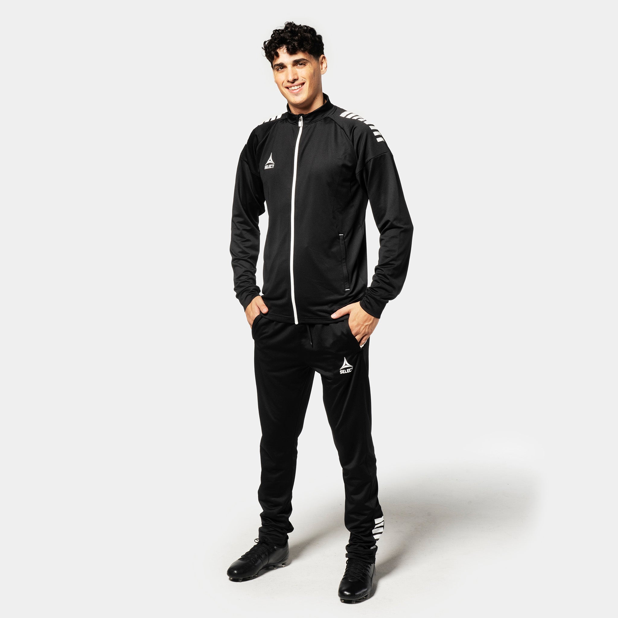 Spain Treningsjakke glidelås #farge_ #farge_svart/hvit #farge_svart/hvit