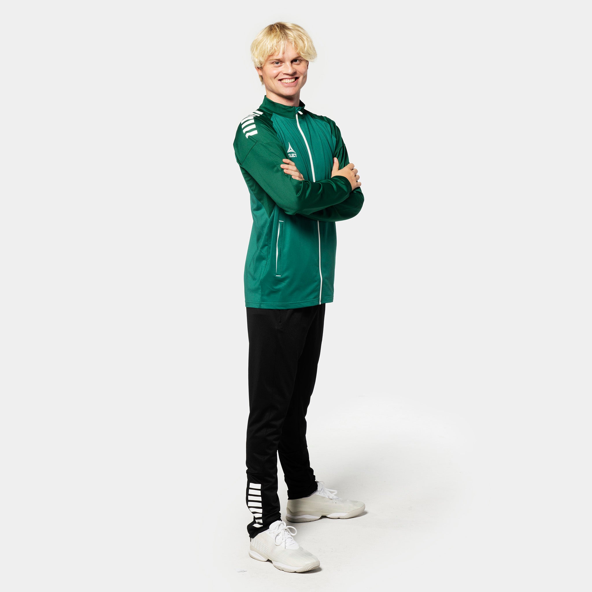 Spain Treningsjakke glidelås #farge_ #farge_grønn/hvit #farge_grønn/hvit
