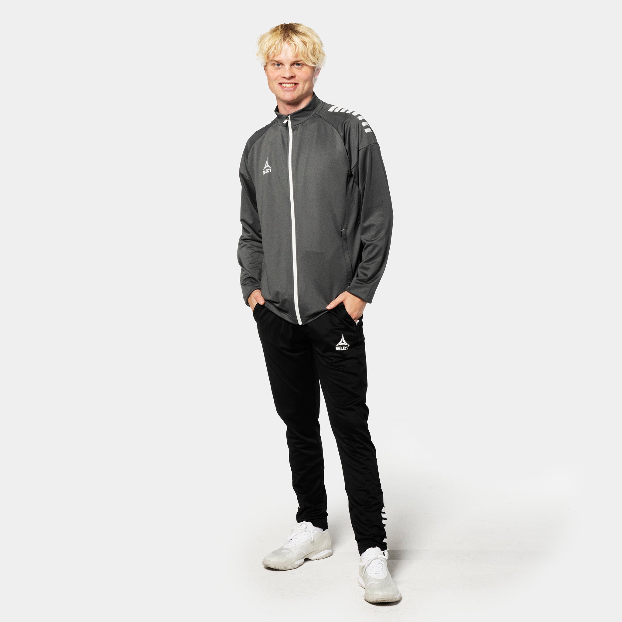 Spain Treningsjakke glidelås #farge_ #farge_grey/white