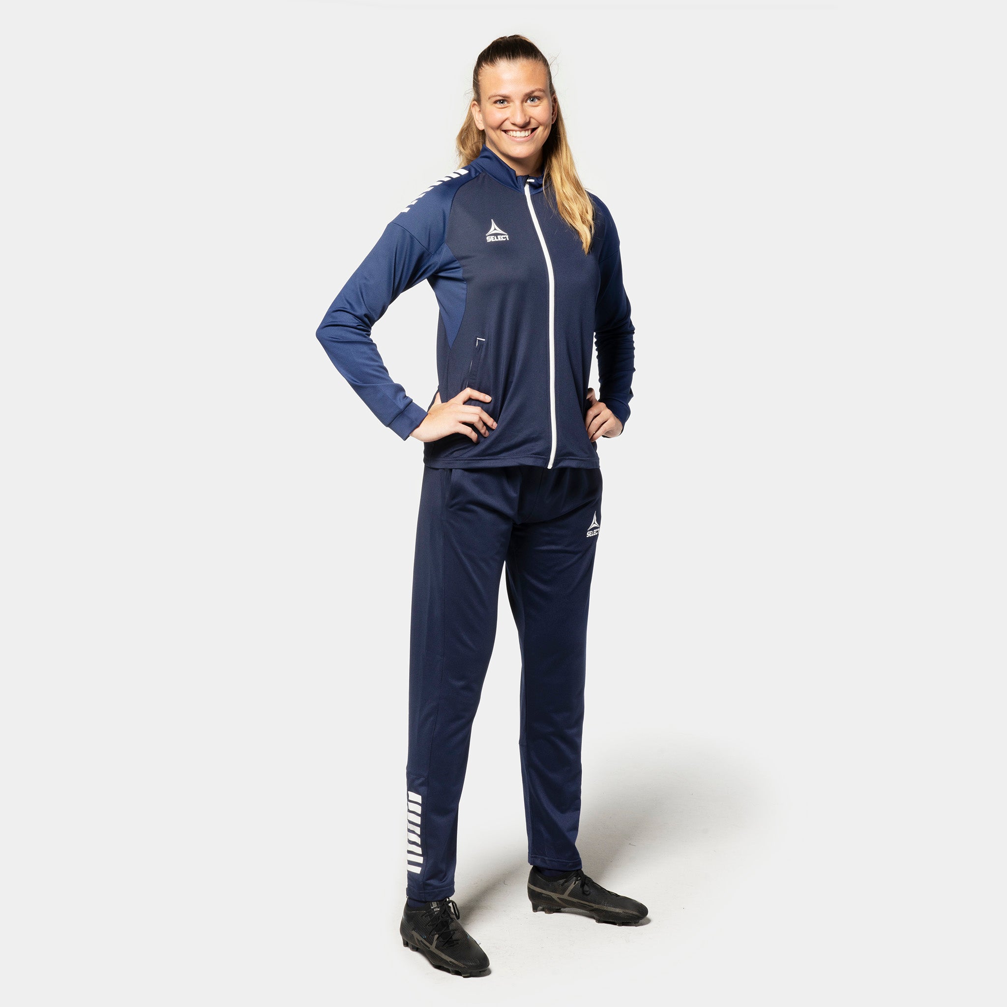 Spain Treningsjakke glidelås - Kvinner #farge_ #farge_marine/hvit #farge_marine/hvit