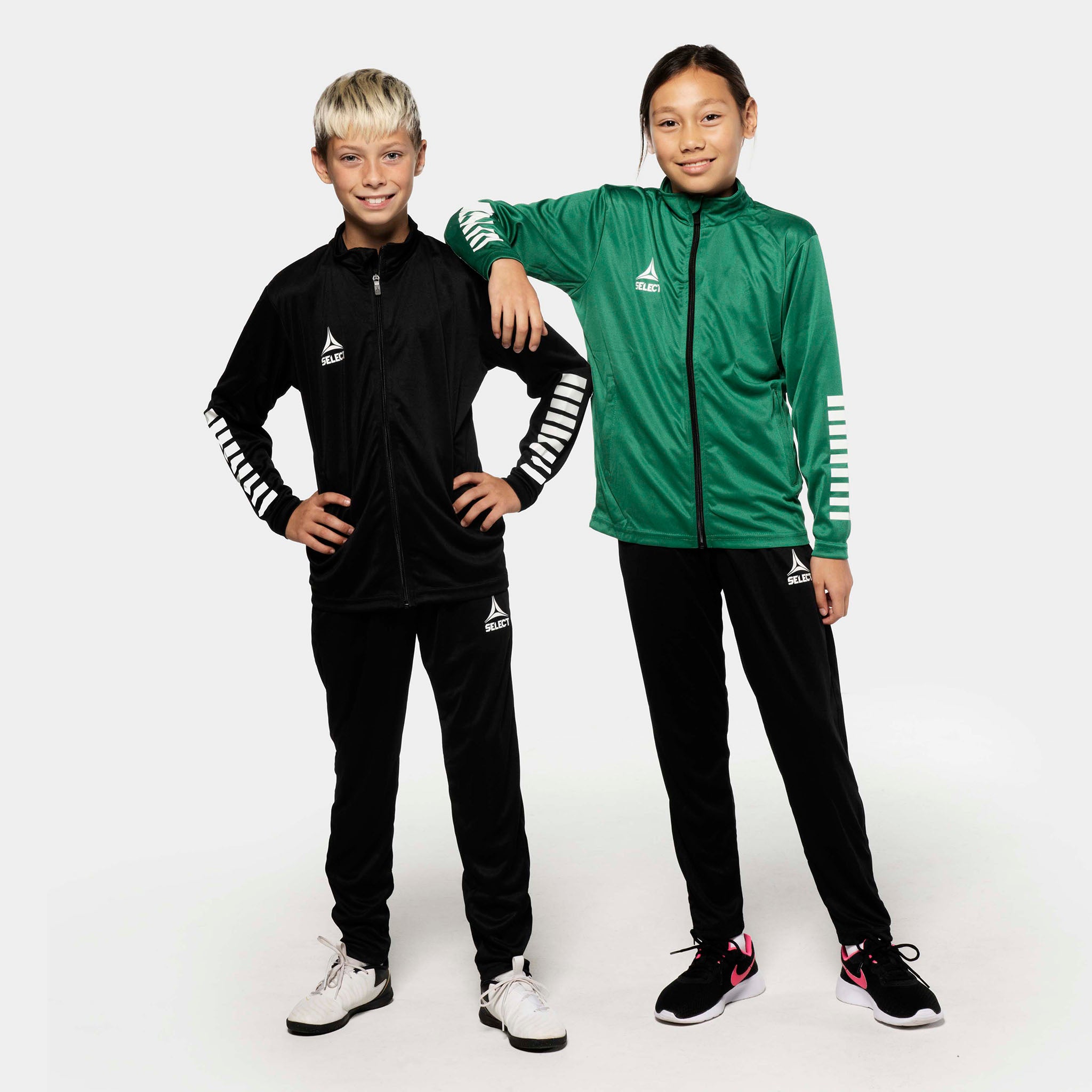 Pisa zip treningsjakke - Barn #farge_ #farge_grønn/hvit #farge_grønn/hvit