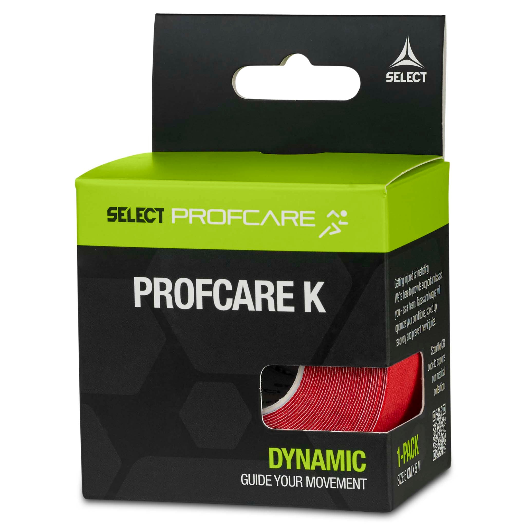 Tape - Profcare K (5 cm. x 5 m.) #farge_ #farge_rød #farge_rød