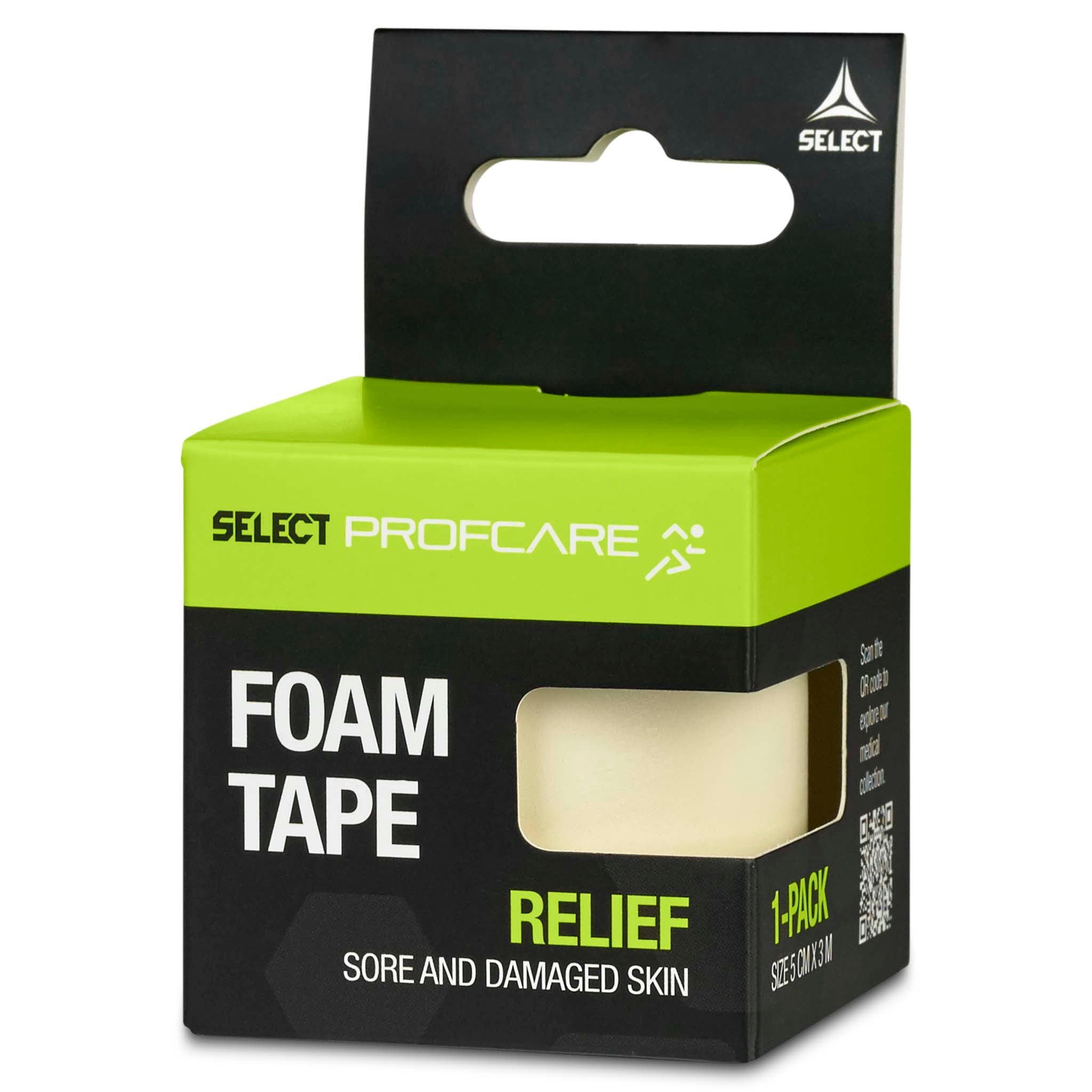 Skumtape (5 cm. x 3 m.) #farge_hvit