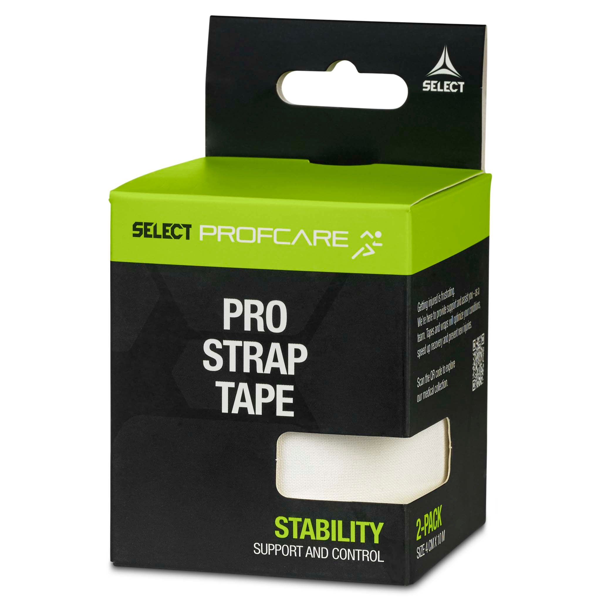 Pro Strap sportstape - 2 pak (4 cm. x 10 m.) #farge_hvit