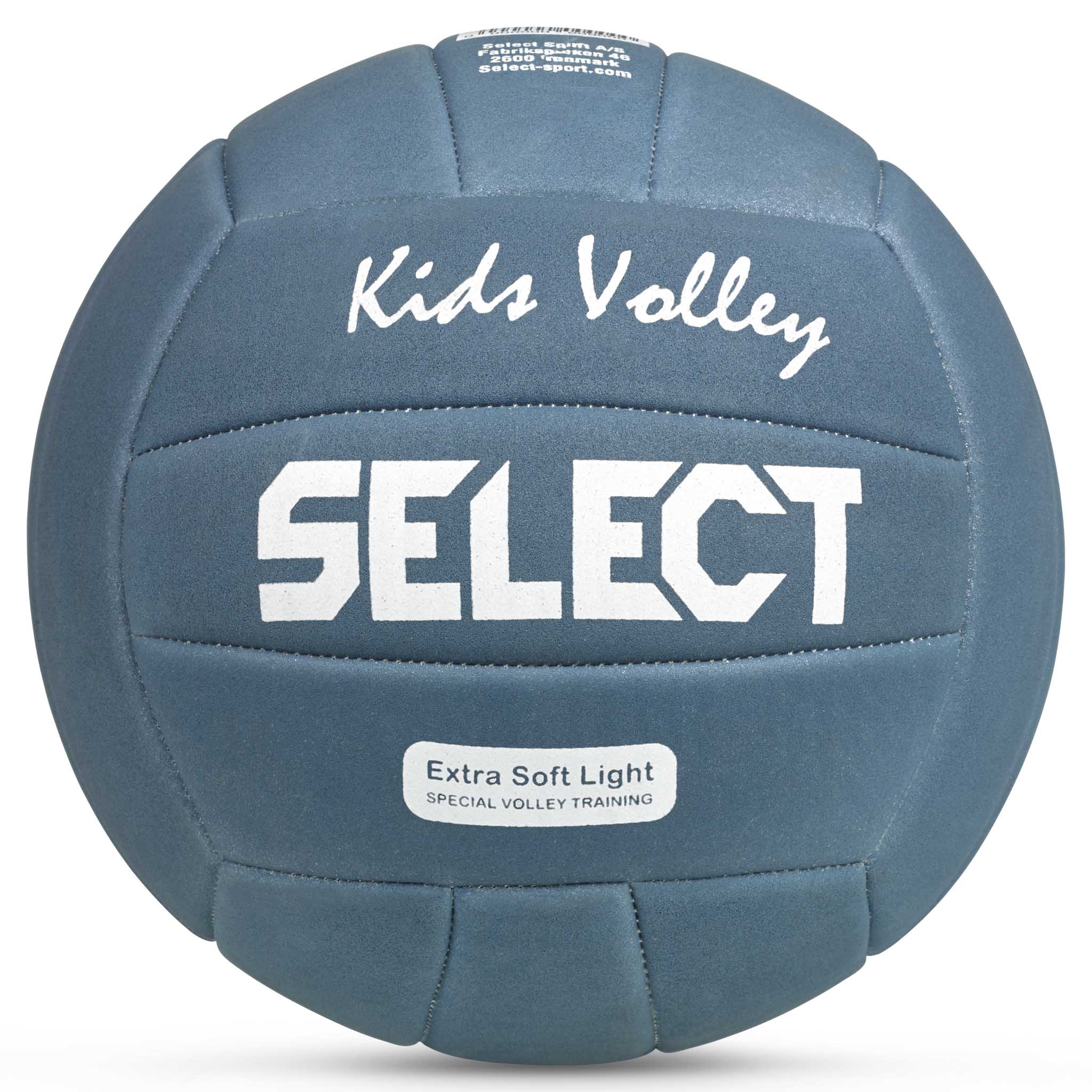 Kids volleyball v26, blå med hvitt SELECT-trykk, bakside, Andre baller