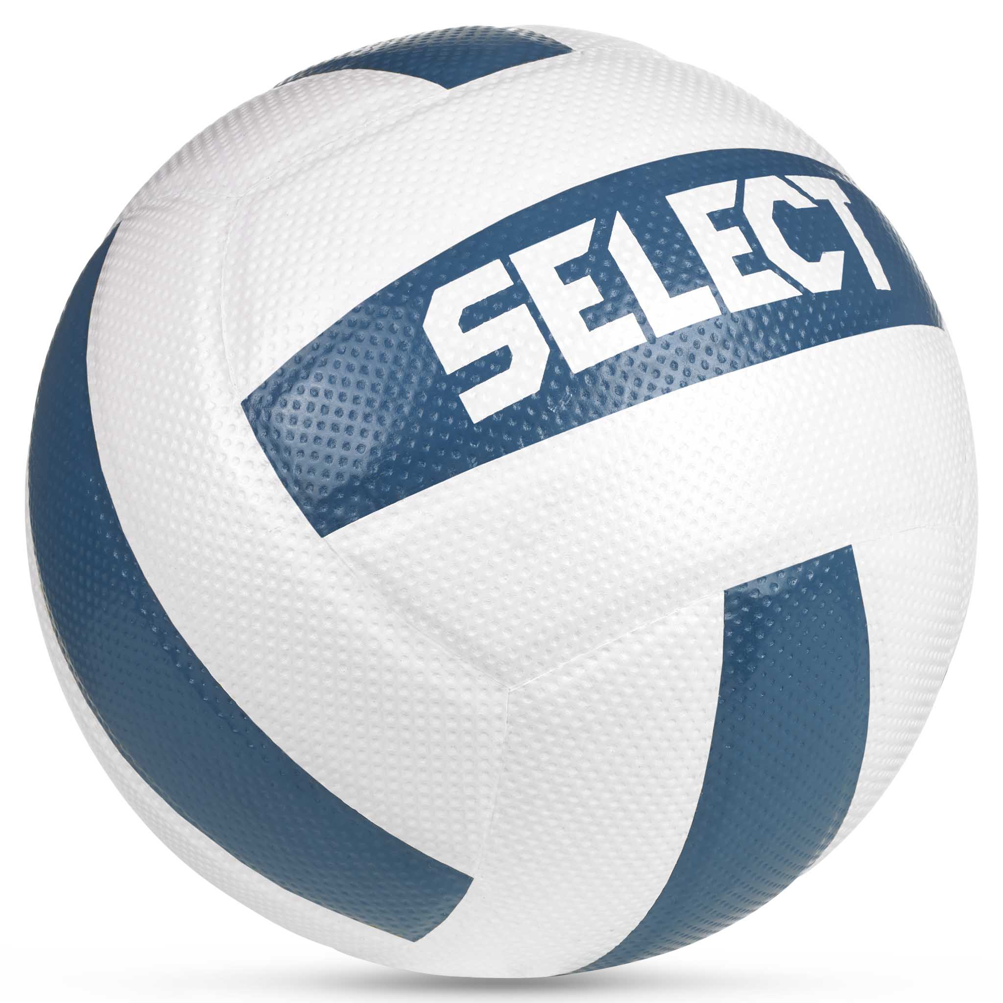 Hvit og blå Volleyball v26, andre baller, vist forfra med SELECT-logo.
