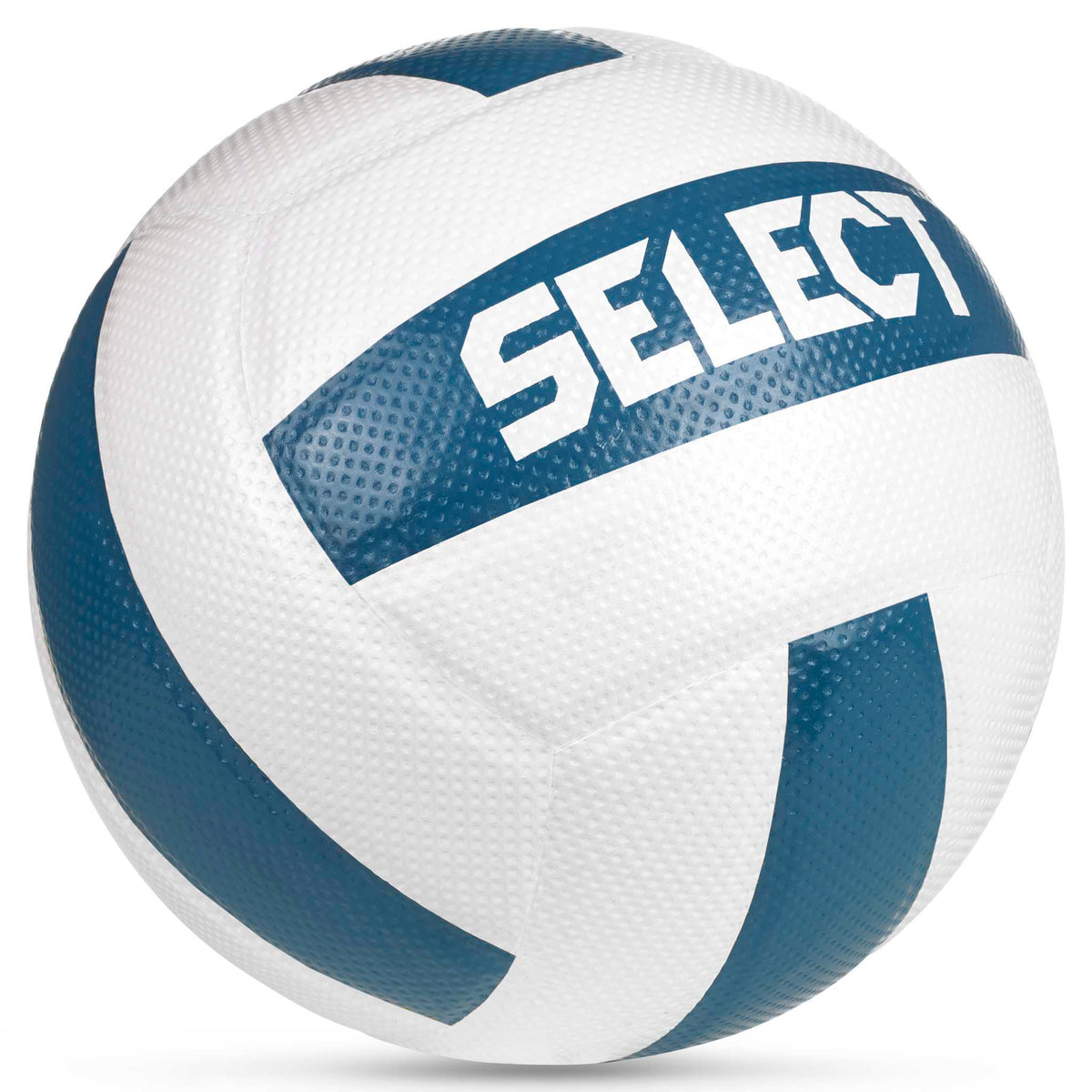 Hvid og blå Volleyball v26, andre bolde, vist forfra med SELECT-logo.