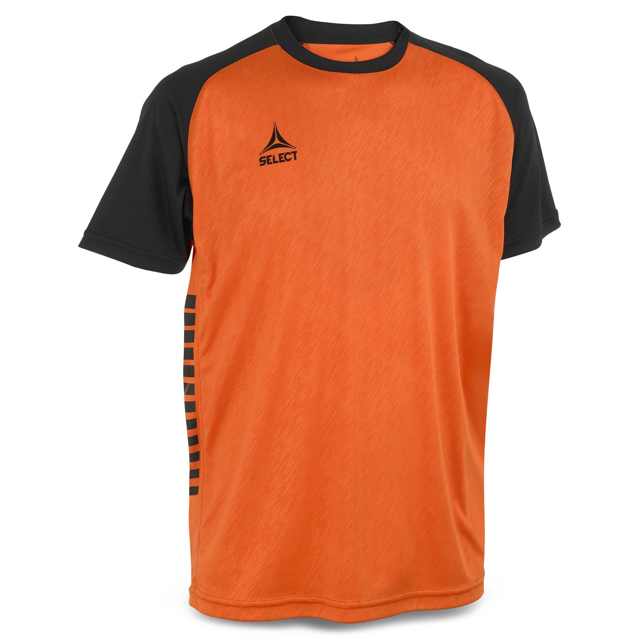 Forside av oransje og sort Player shirt S/S Pisa X, Match & Training wear fotballdrakt