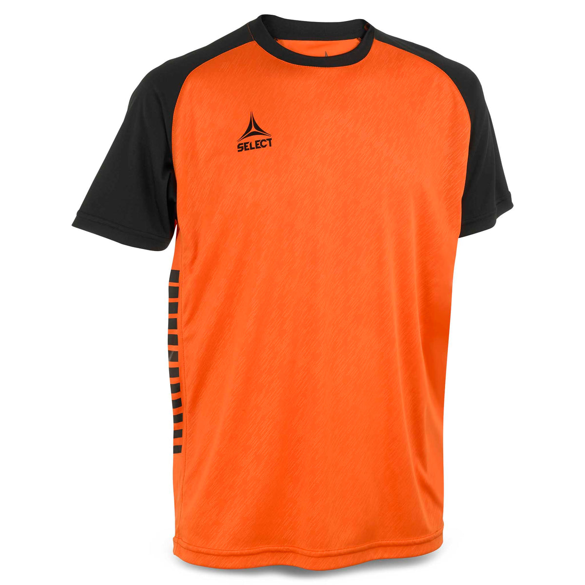 Forside av oransje og sort Player shirt S/S Pisa X, Match & Training wear fotballdrakt