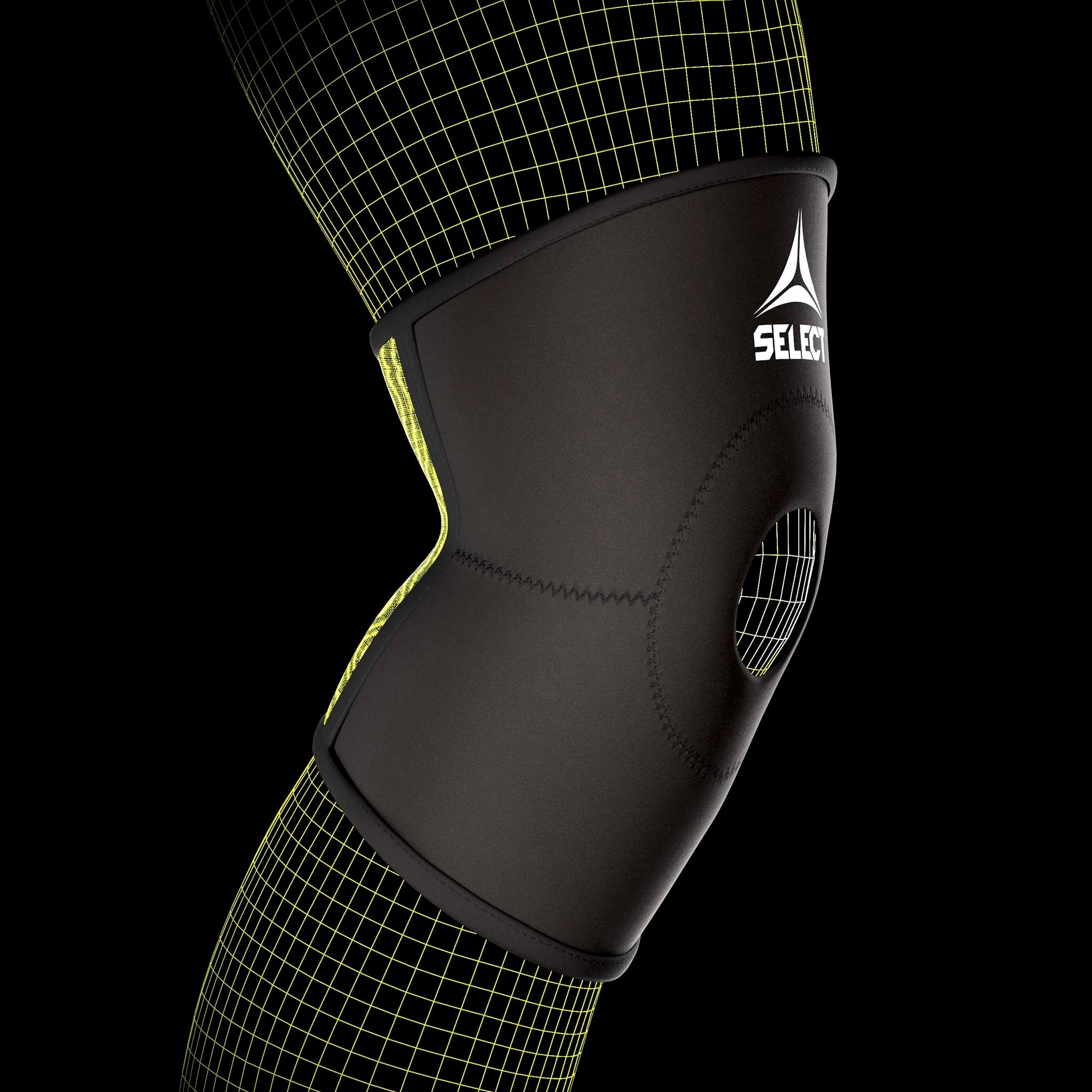 Knee Support Patella - Knebind Patella #farge_ #farge_svart/grønn #farge_svart/grønn