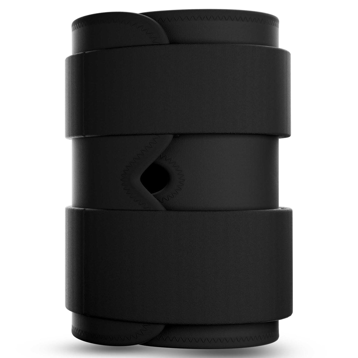 Wrist Support 2 sportsstøtte i svart, sett bakfra med justerbare stropper.