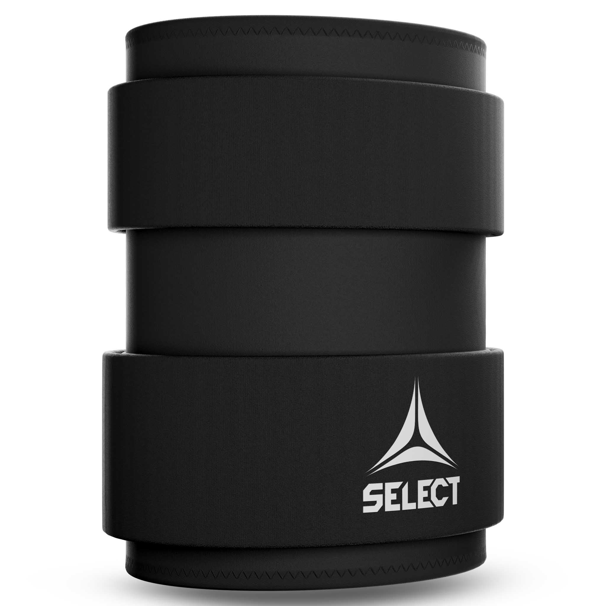 Forside af Wrist Support 2, sort sportsstøtte med hvidt Select-logo.