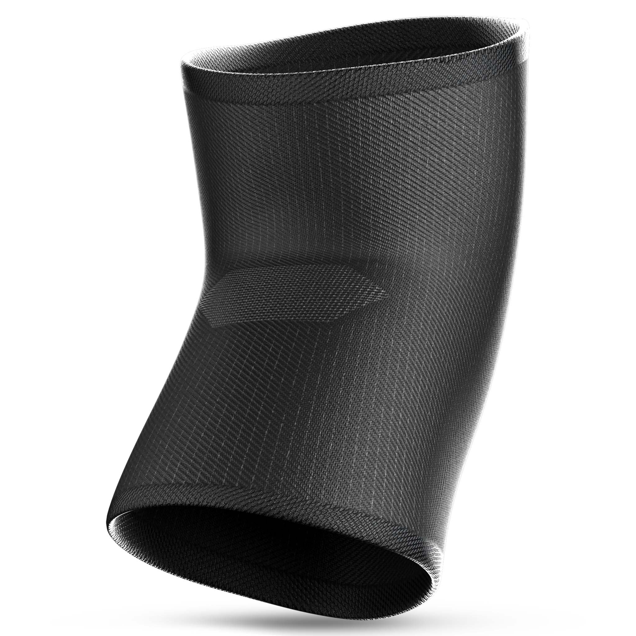 Svart Knee support w/hole, sportsstøtte, baksidevisning
