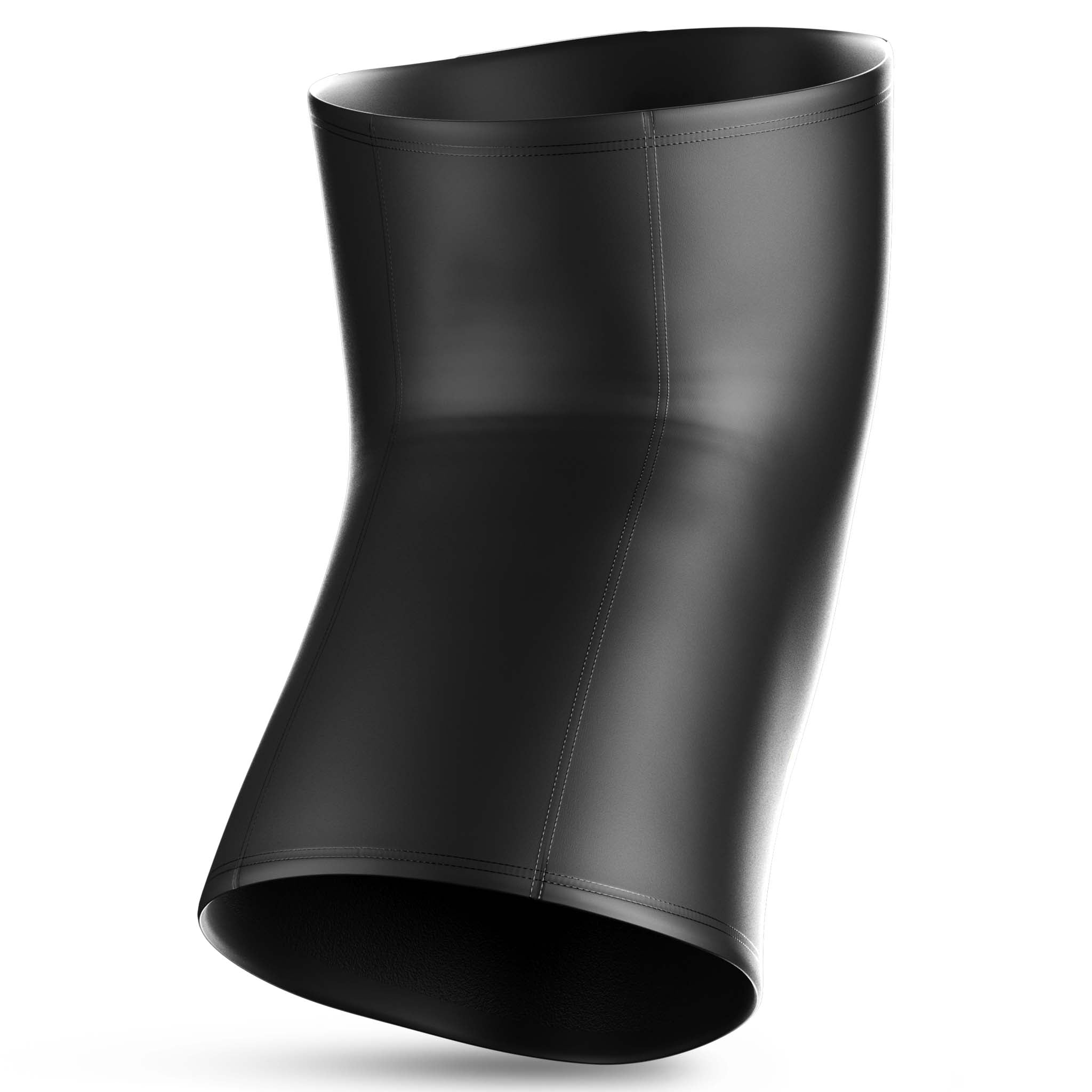 Svart Compression knee support 6252, sportsstøtte, sett bakfra