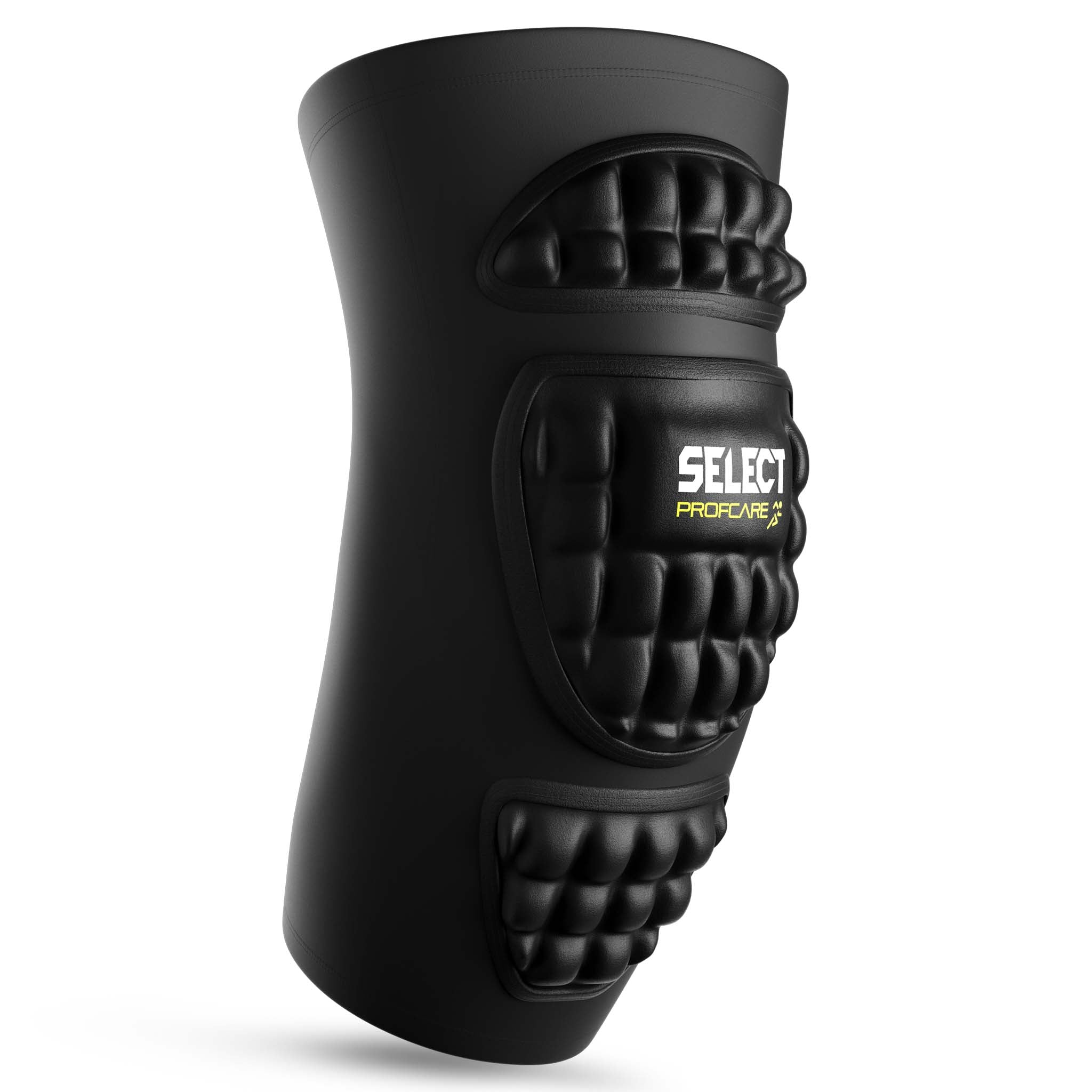 Forside av sort Compression elbow support 6650, en sportsstøtte med polstret beskyttelse.