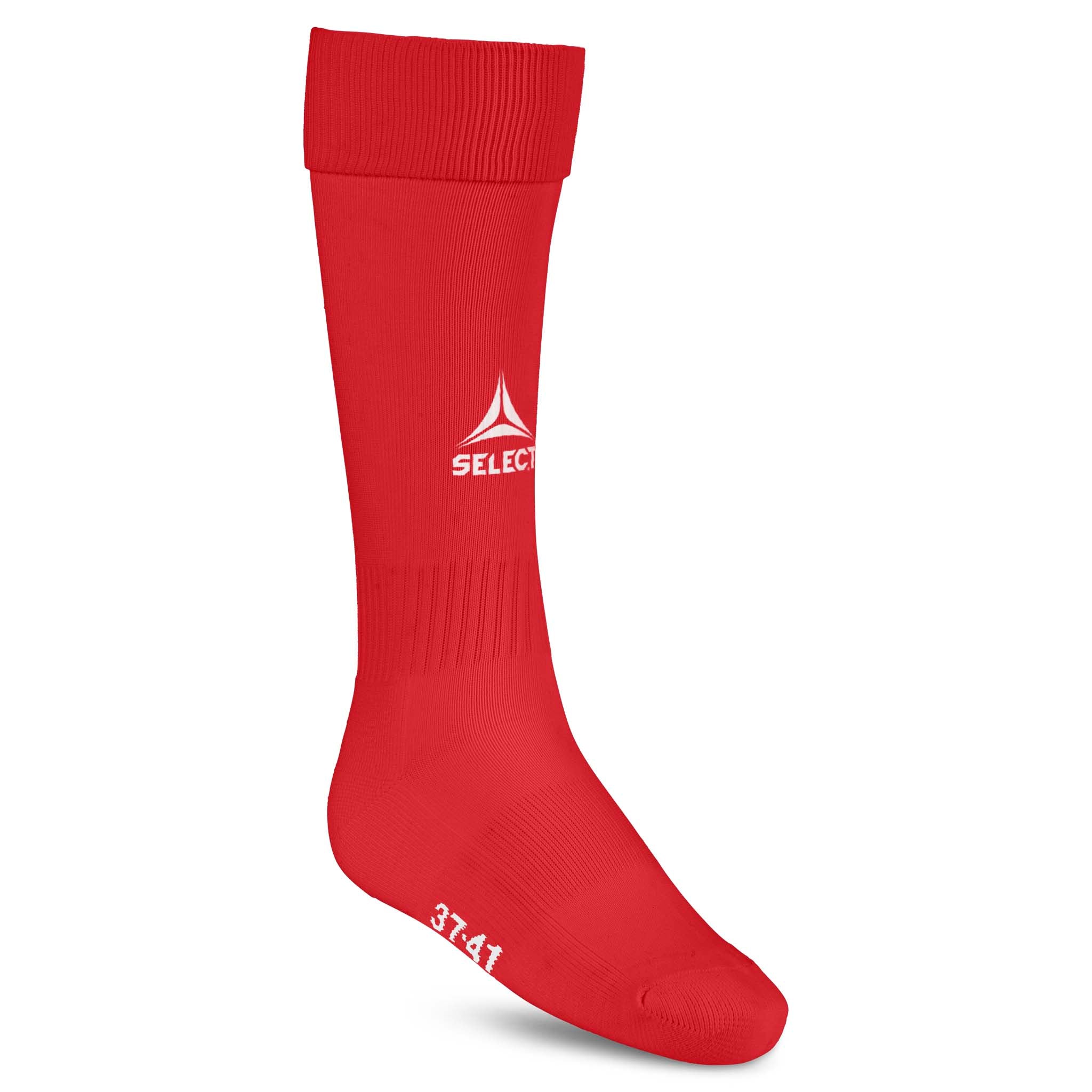 Røde Football socks Elite, tilbehør, sett forfra med hvit logo