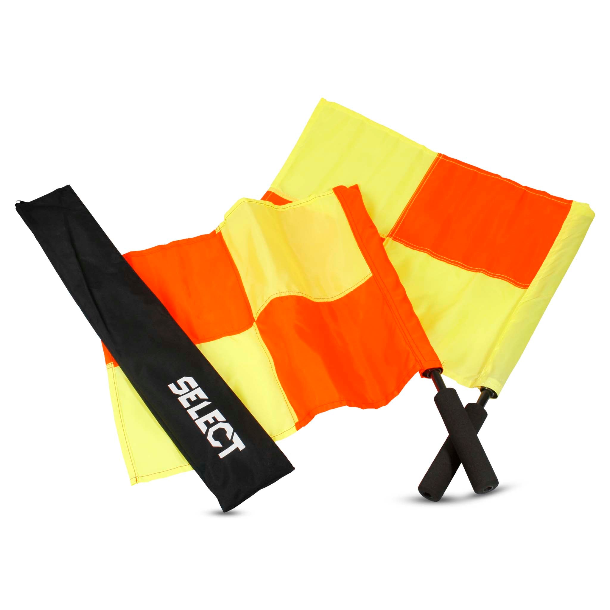 Linjedommerflagg Pro - 2 stk #farge_rød/gul