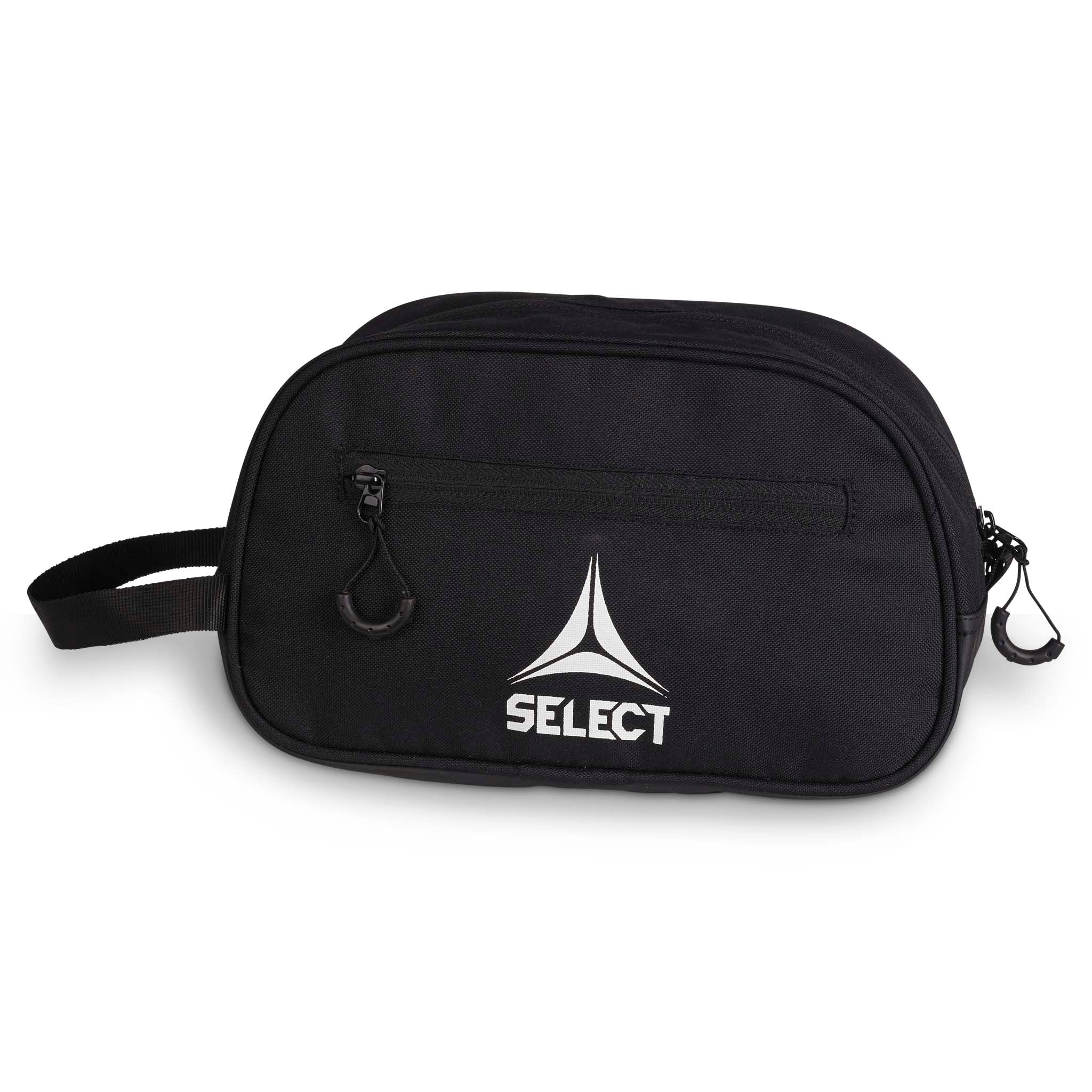 Svart Medical bag mini v23, Sports care, bakside med hvit logo og glidelås